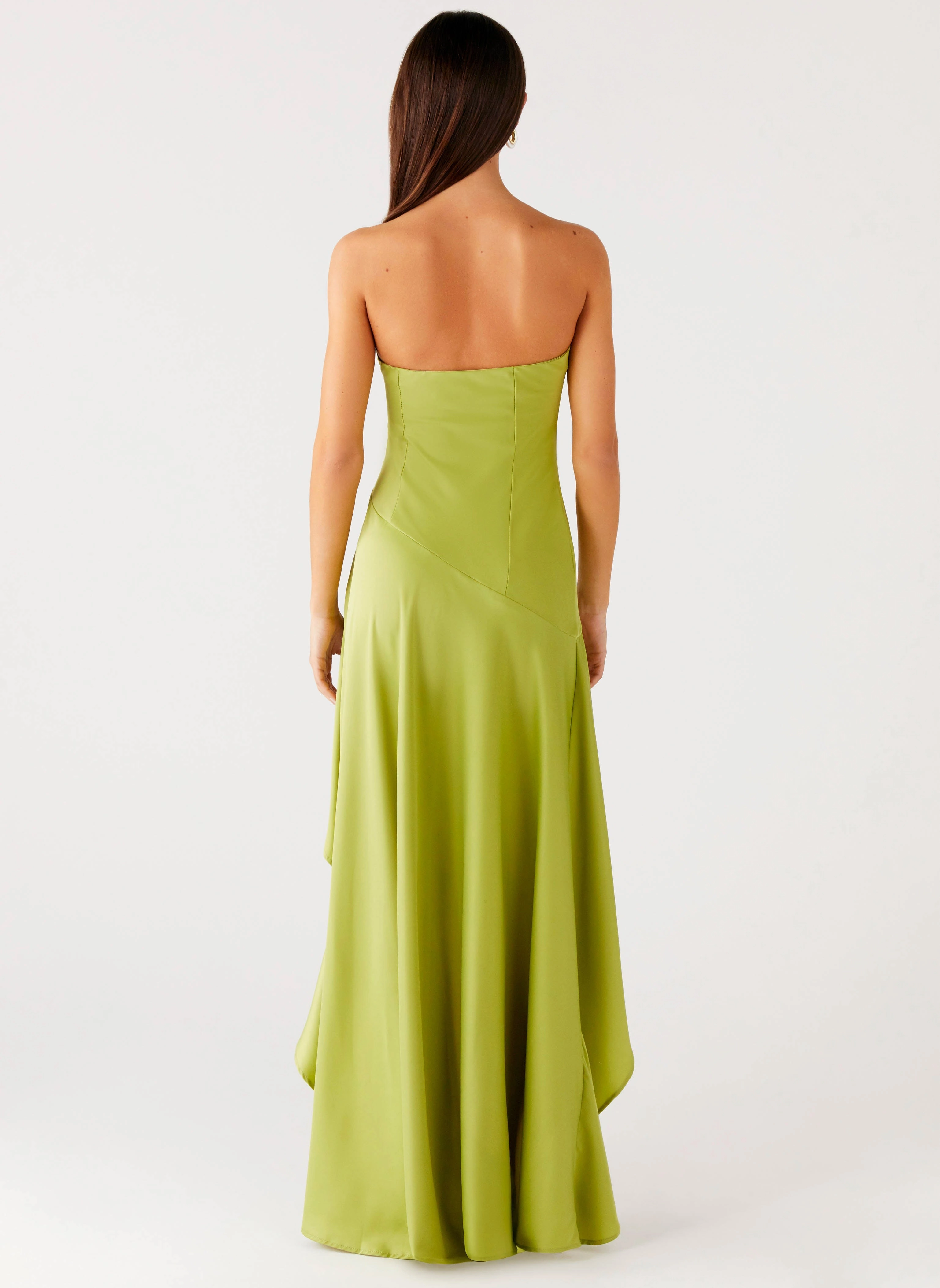 Bodie Maxi Dress - Lime Polished Details