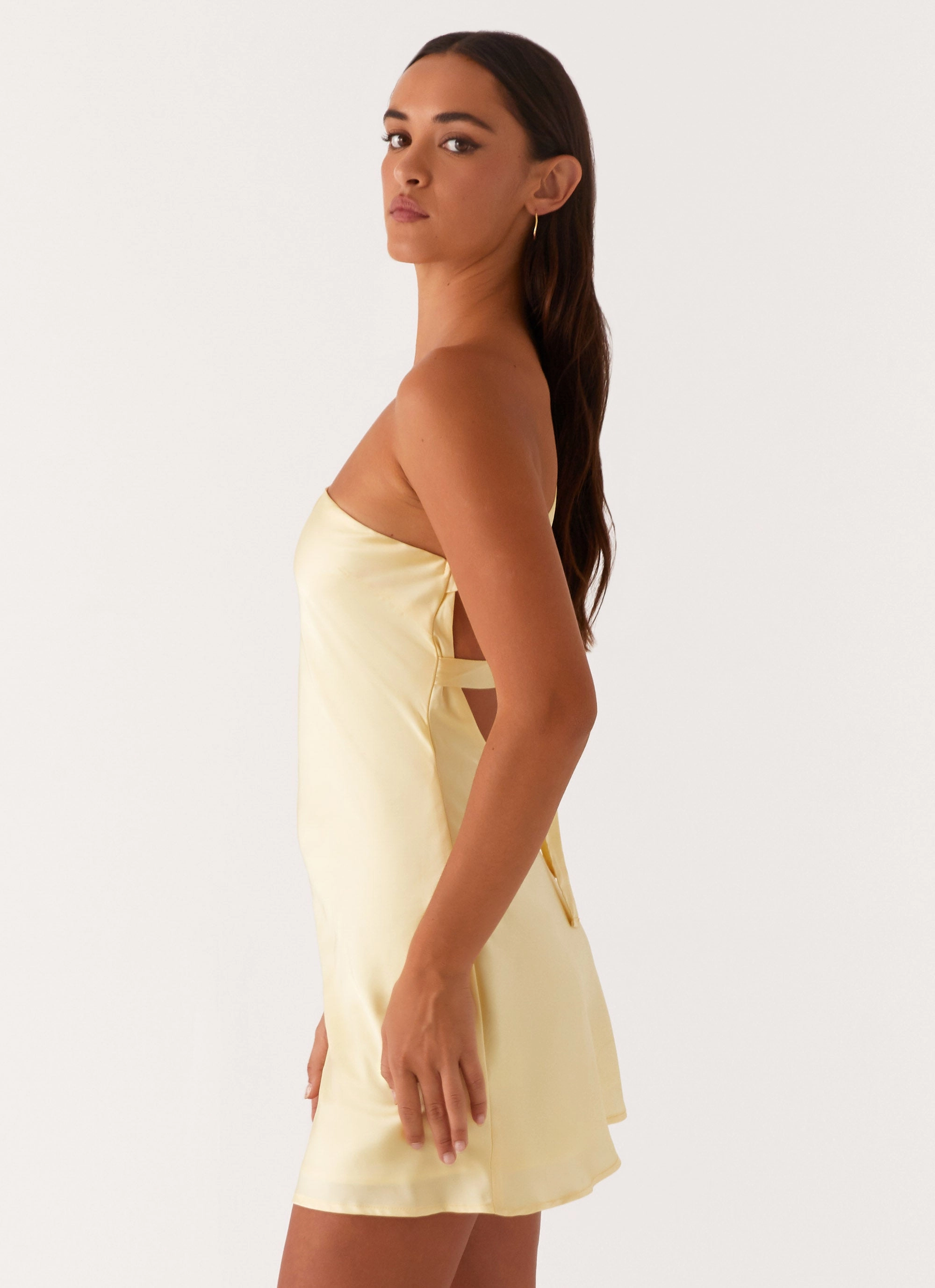 Lights Out Mini Dress - Yellow Urban Line
