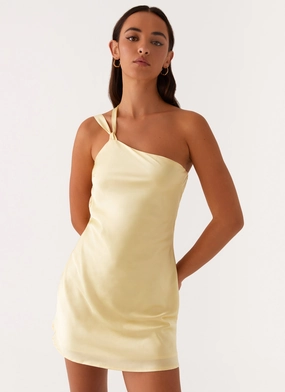 Special-Occasion Lights Out Mini Dress - Yellow