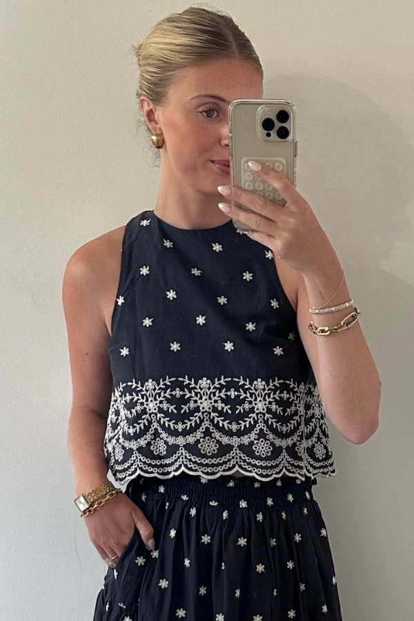 SustainableManufacturing Adjustable drawstring Nara Maxi Skirt