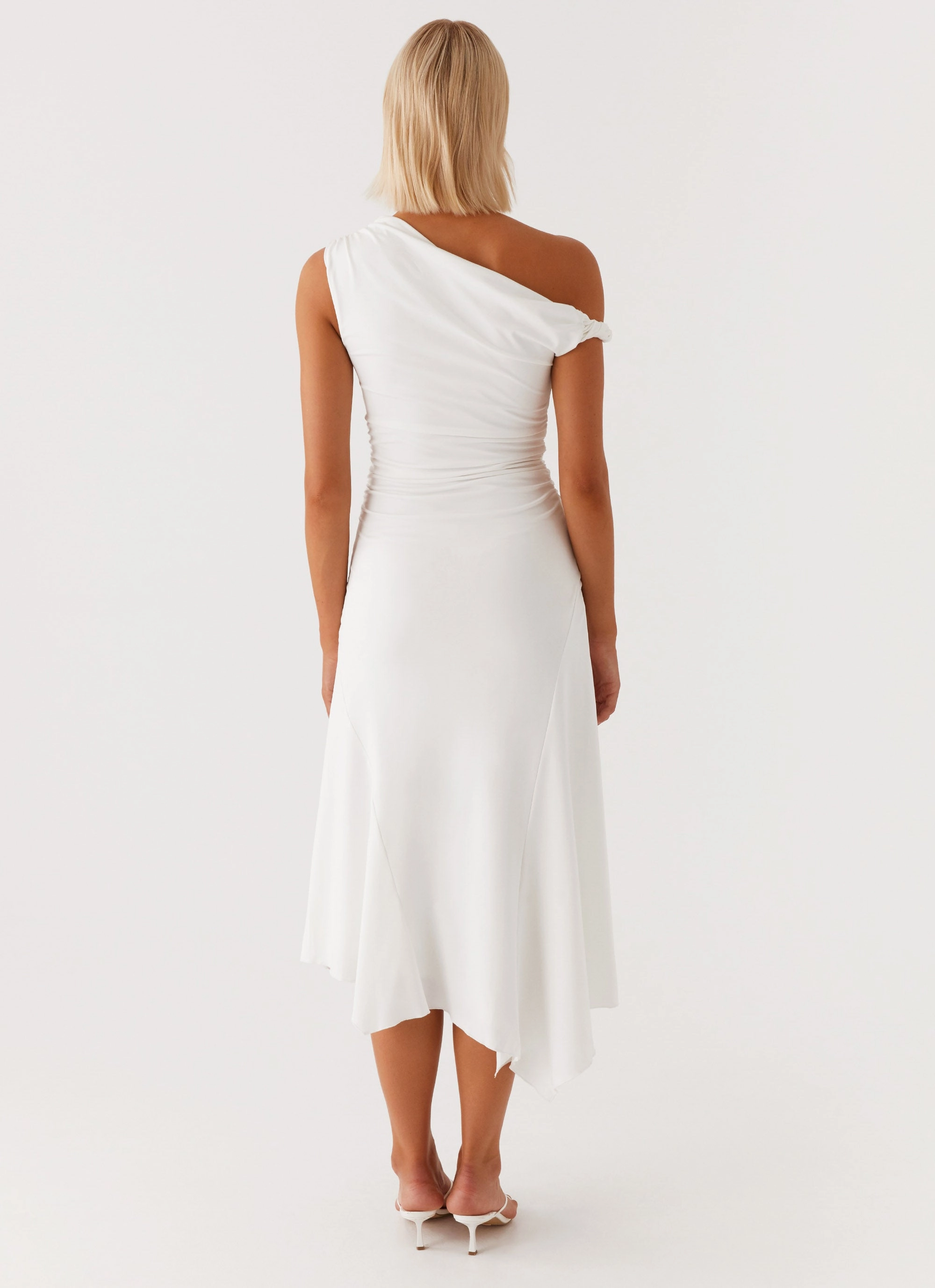 Byron Midi Dress - White Chic Design All-Day Fit