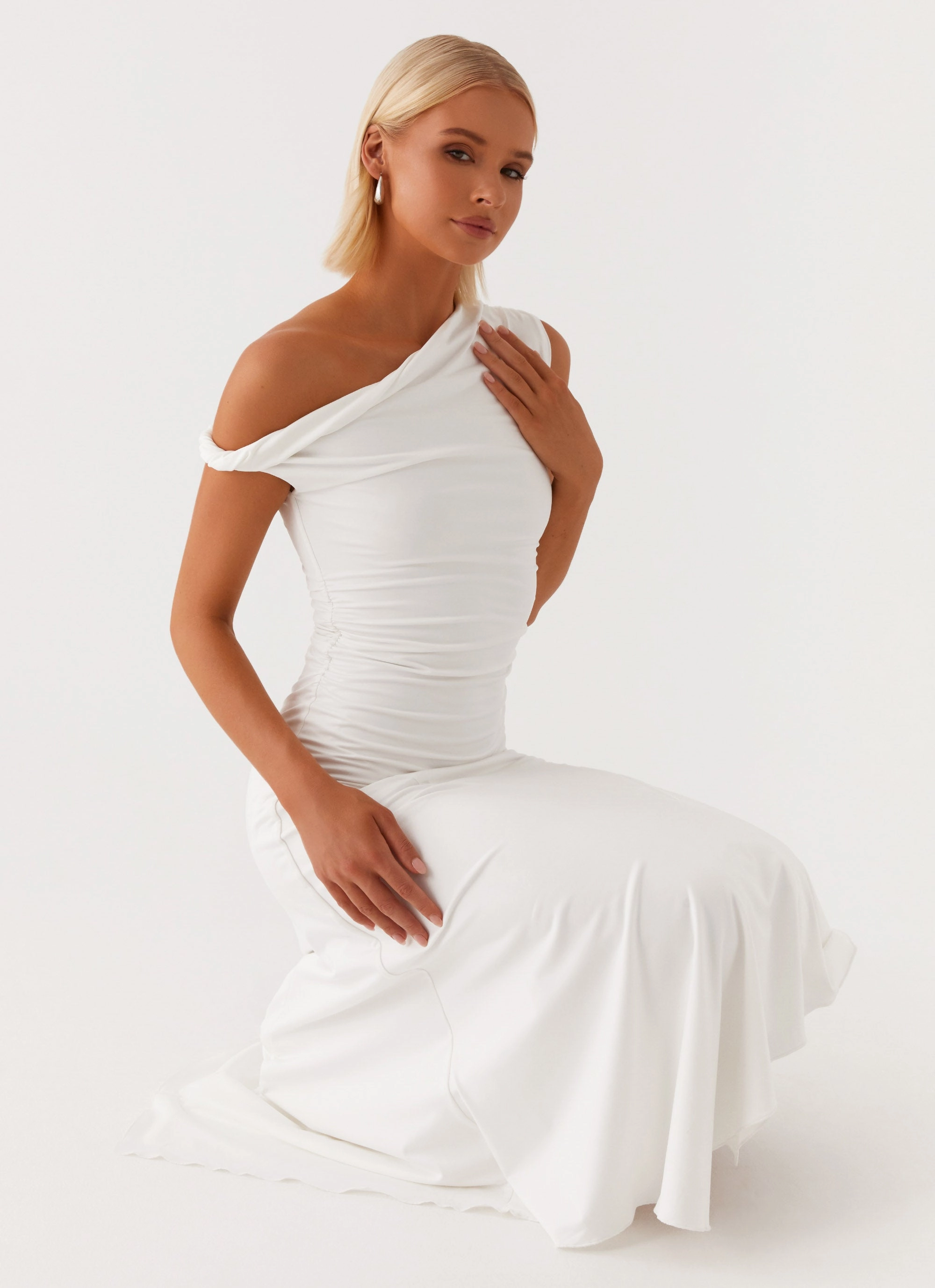 All-season Byron Midi Dress - White