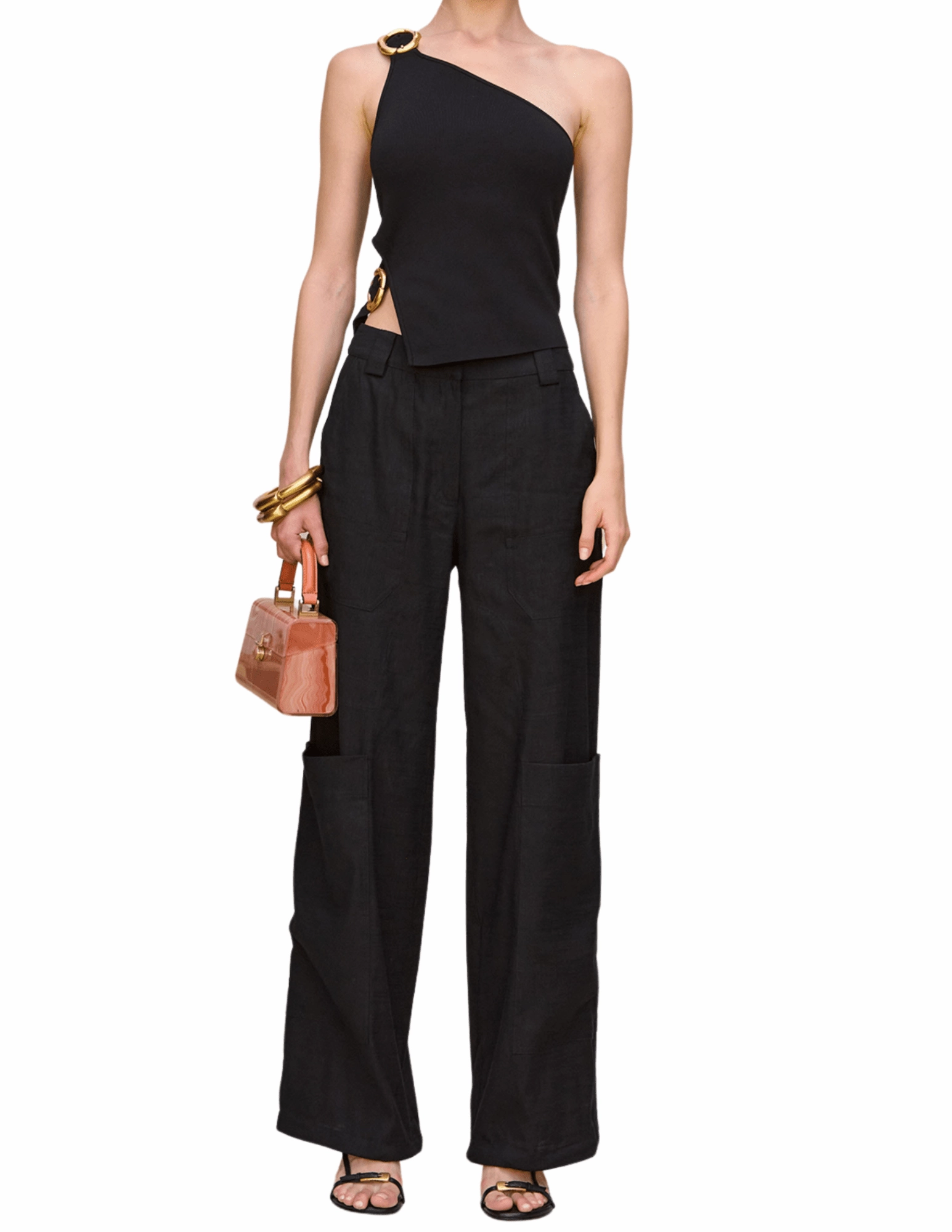 Cult Gaia Valeria Knit One Shoulder Top Reliable Quality Soft Lightness