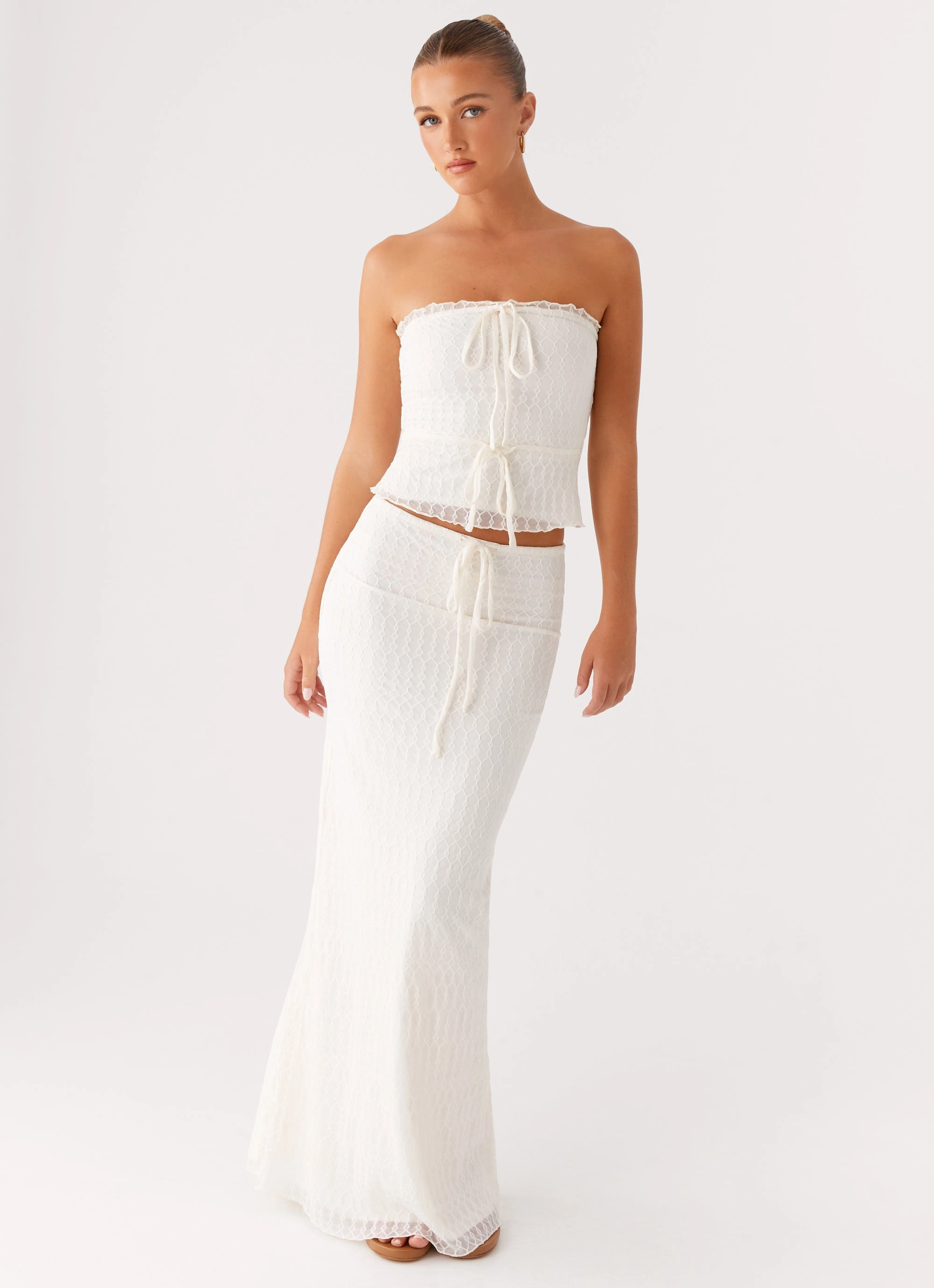 Blakely Tube Top - Ivory UVProtectionCoating