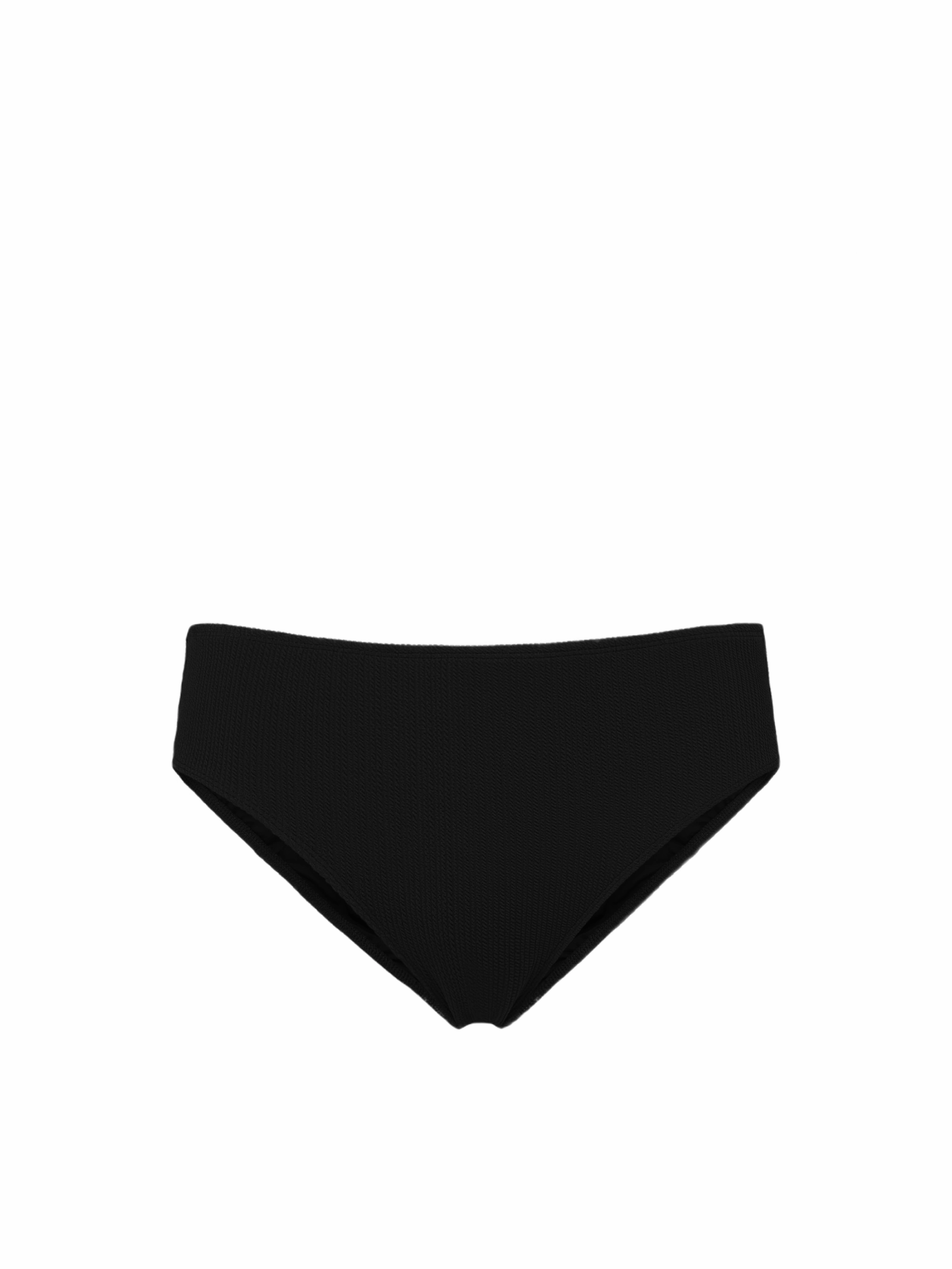 Classic Midrise Bottom In Black Texture hassle-free Quick Drying Fabric