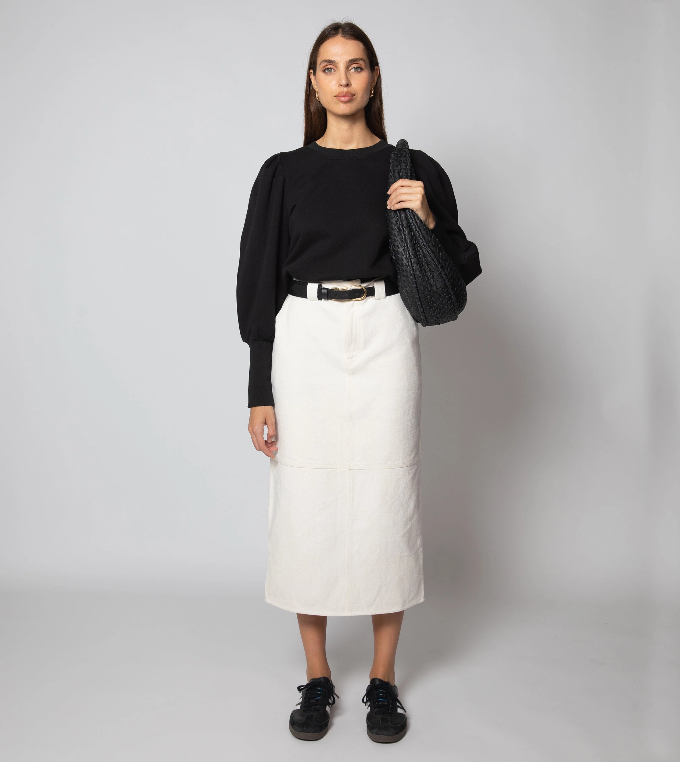 Basic Dress Indi Sweatshirt | Black