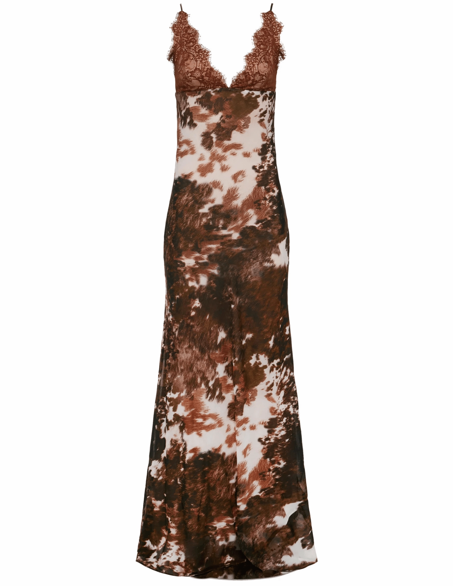 L'AGENCE Susanna Lace Bust Slip Maxi Dress FlexibleMobility