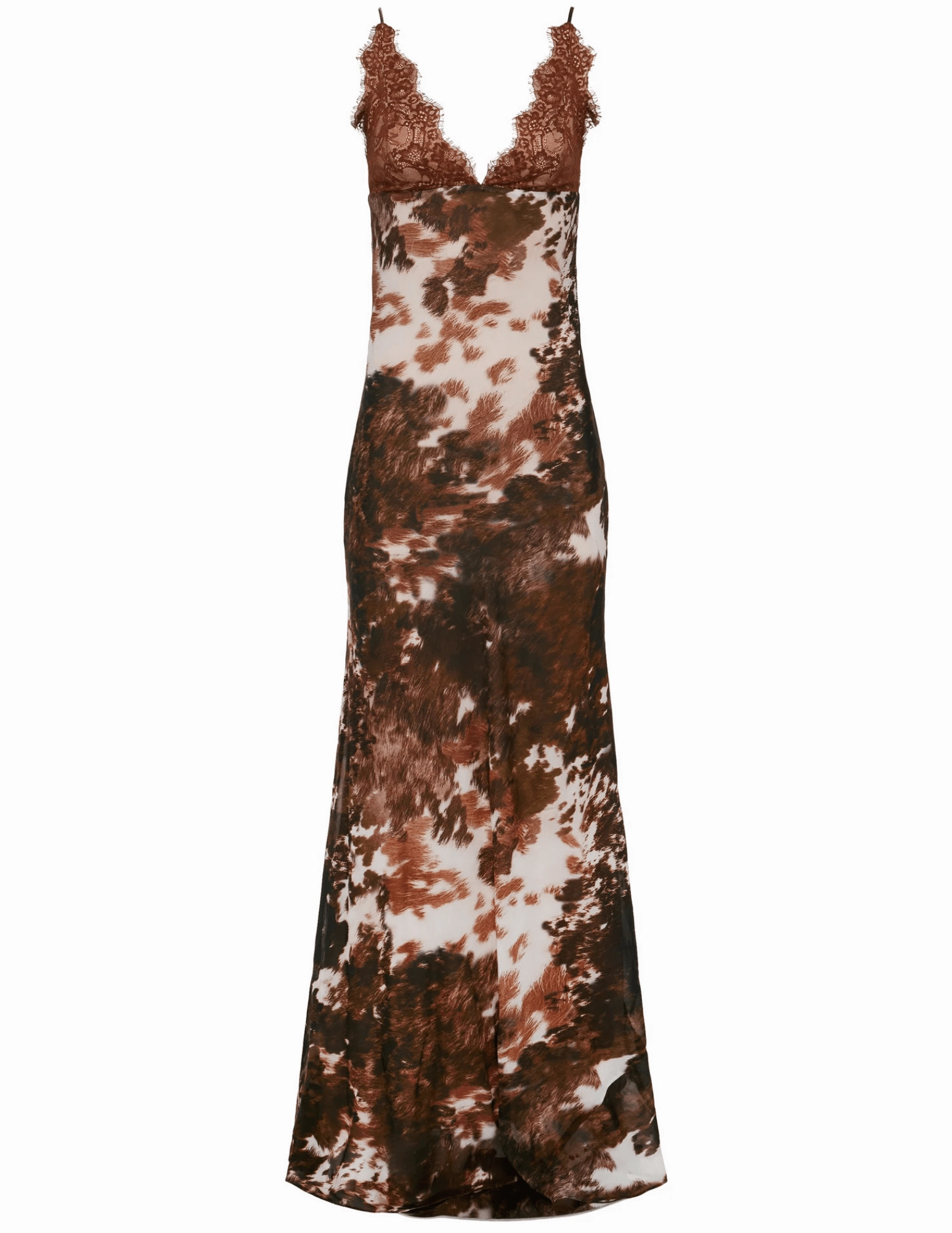 L'AGENCE Susanna Lace Bust Slip Maxi Dress Comfortable Style