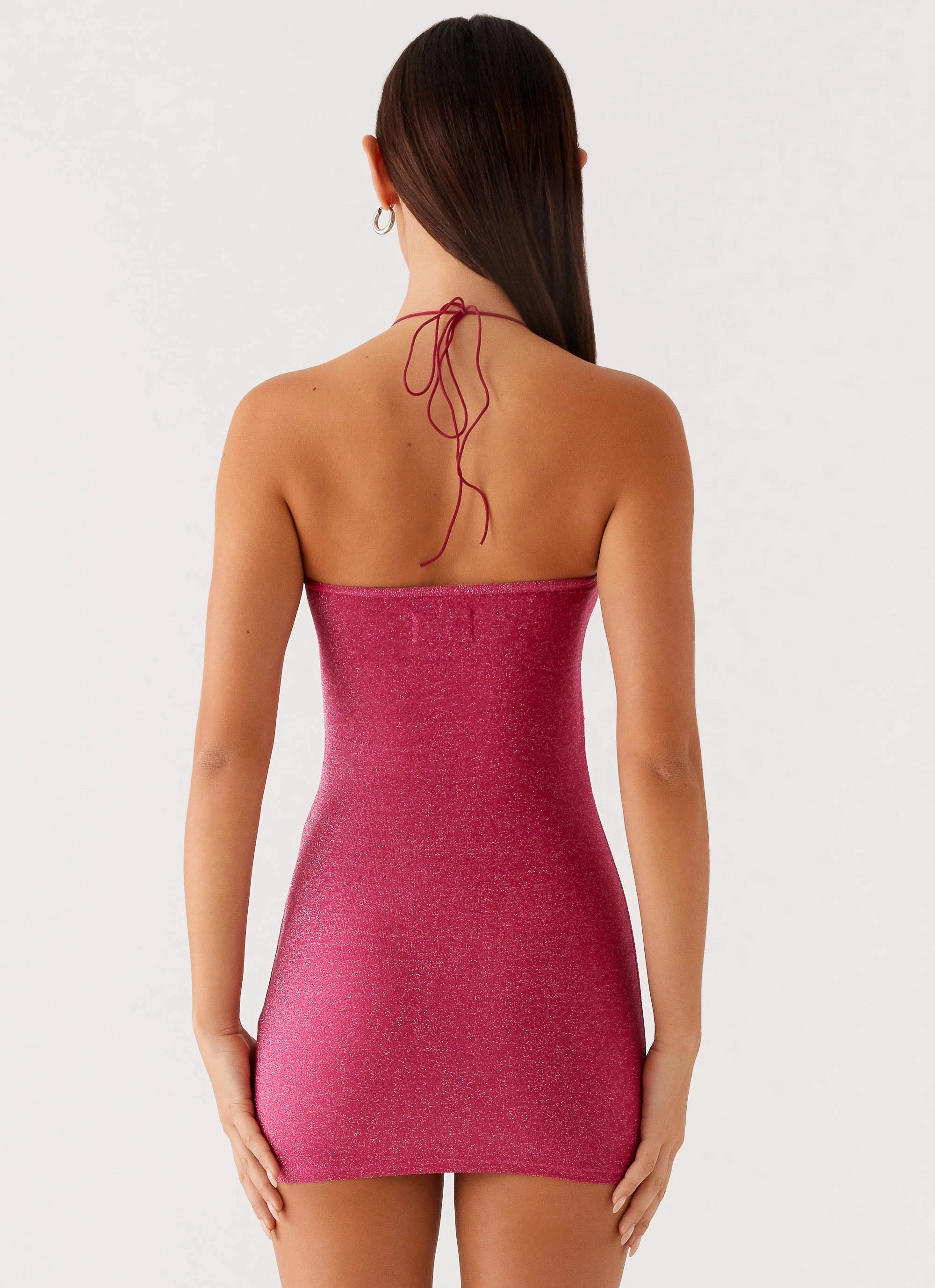 Sleek Flow Soft and Light Jupiter Mini Dress - Raspberry