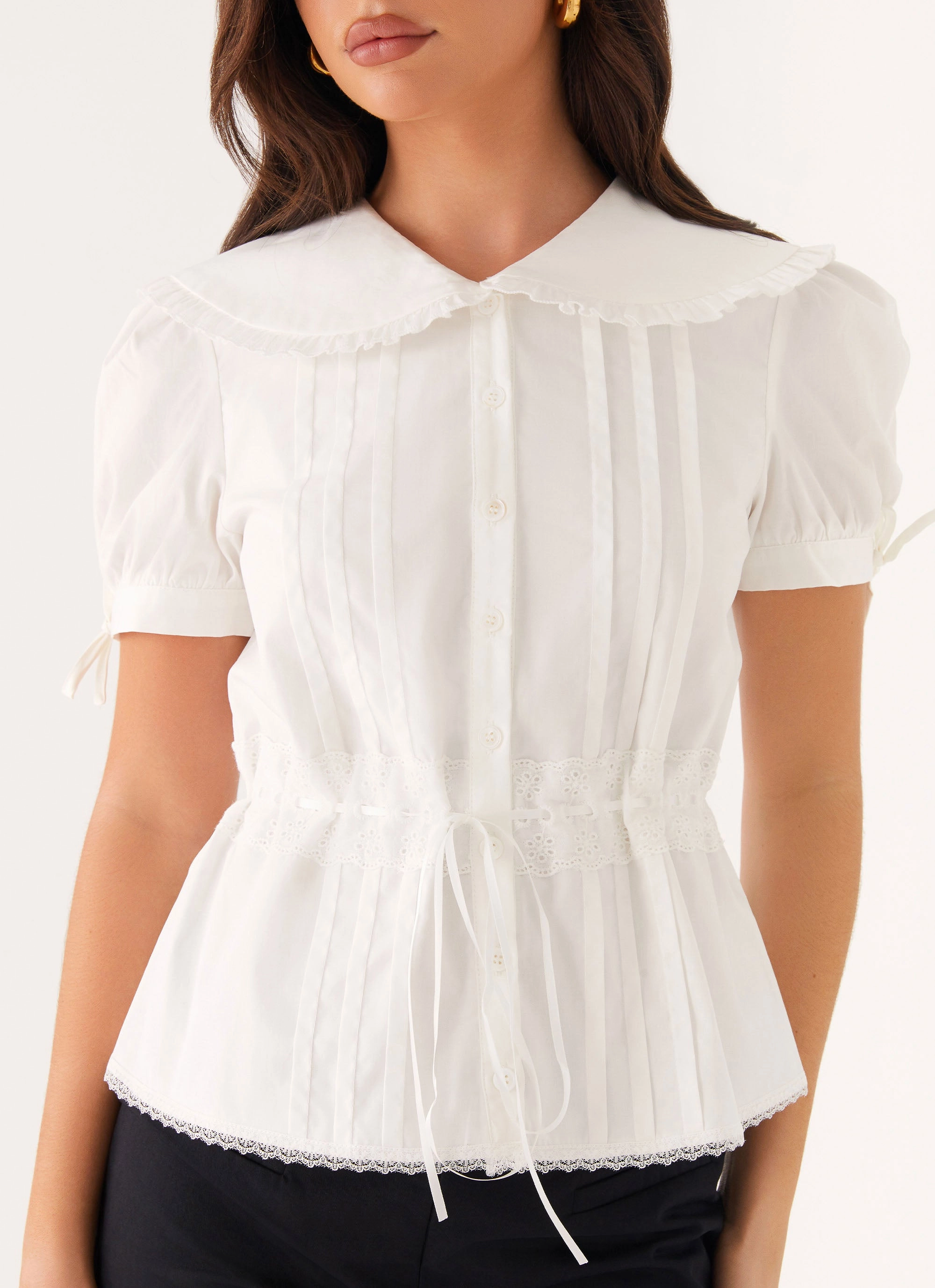 PolyesterBlend Valerie Blouse - White