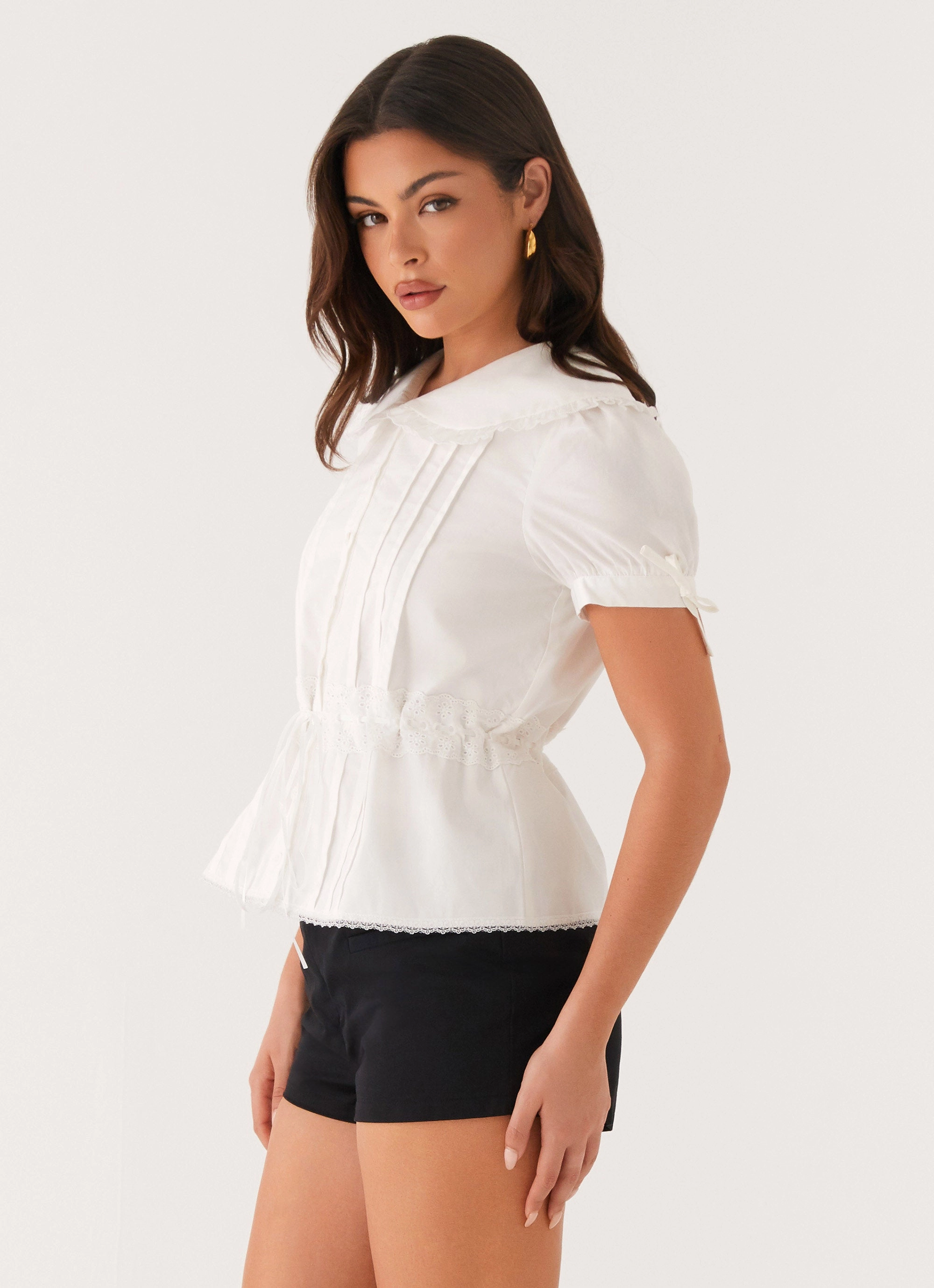 Valerie Blouse - White StretchFit Design