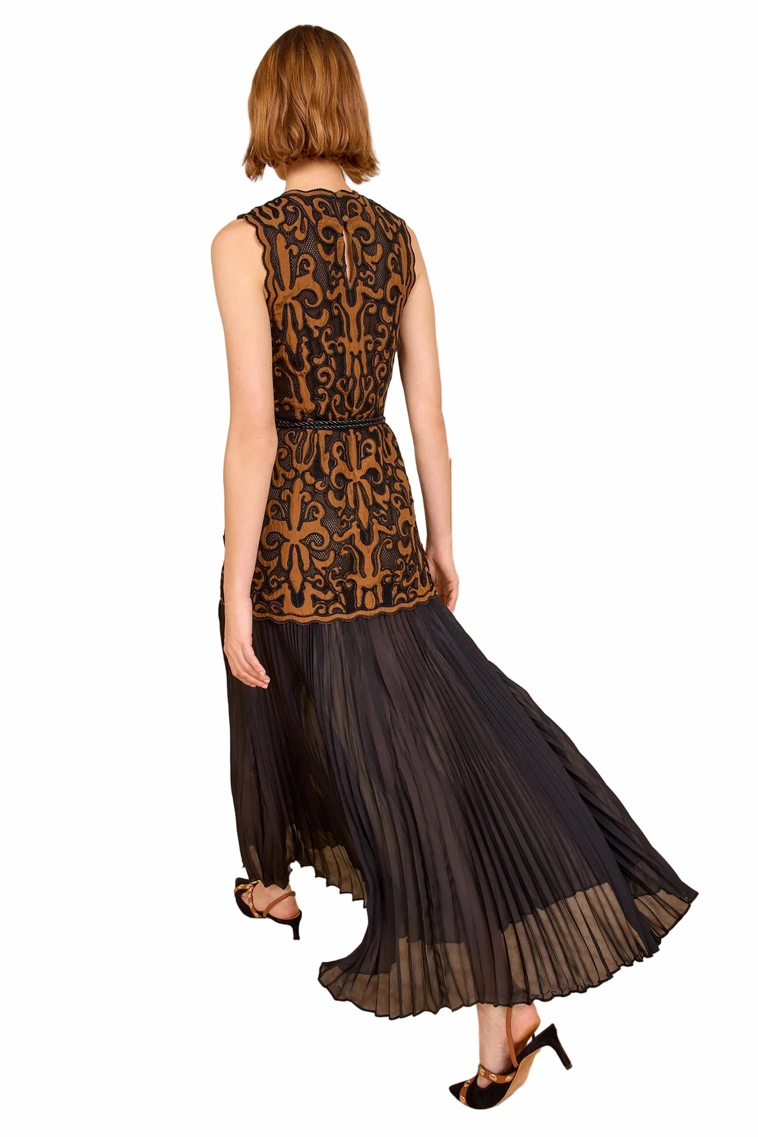 Cocktail-Party Auryn Dress in Saffron