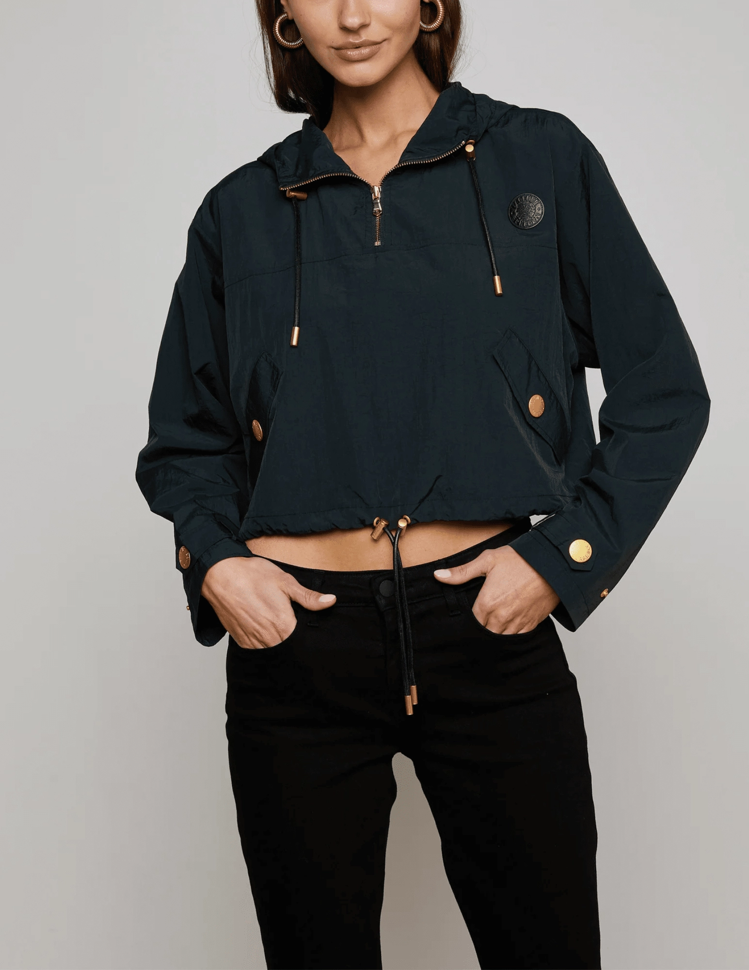 Simple Utility L'AGENCE Bronwyn Cropped Windbreaker