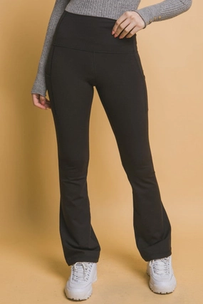 Stay Flexible Lily High- Waisted Flared Leggings With Side Pockets