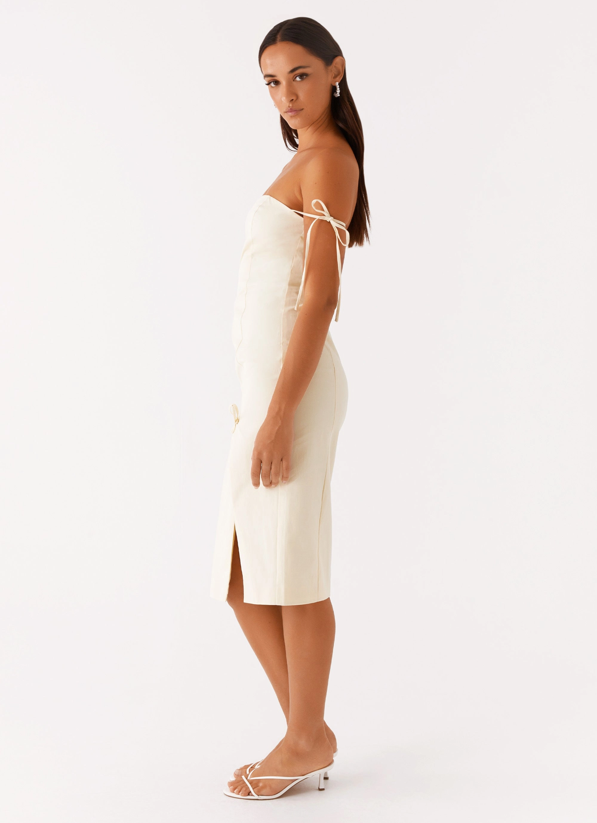 Relaxed Layer Limelight Midi Dress - Lemon