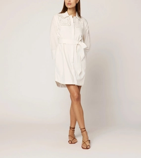 Senara Mini Dress | Ivory Sustainable Material Blend