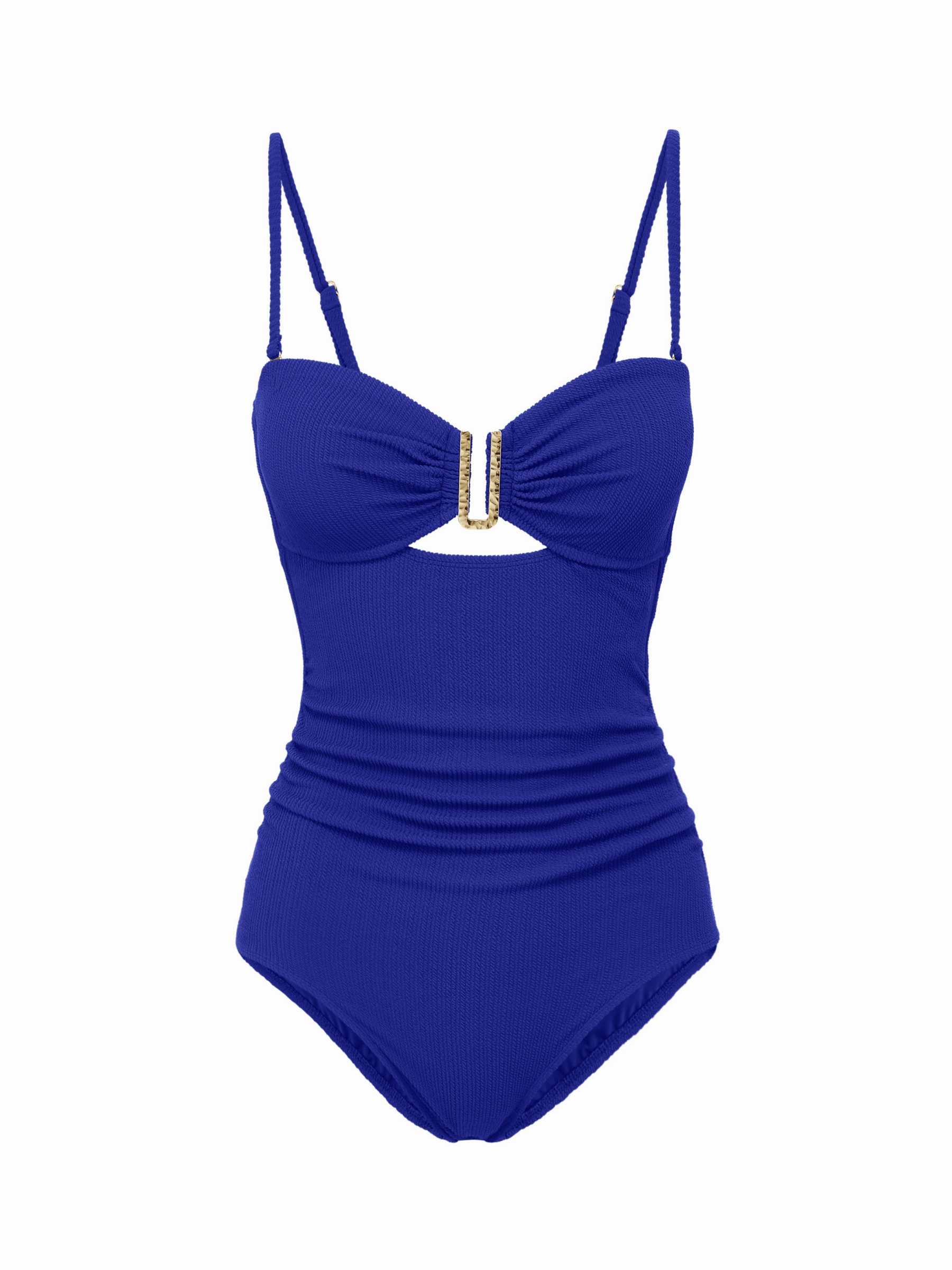 Beach Ready Swim Elastic Free Edges Lisa One Piece Iris Texture
