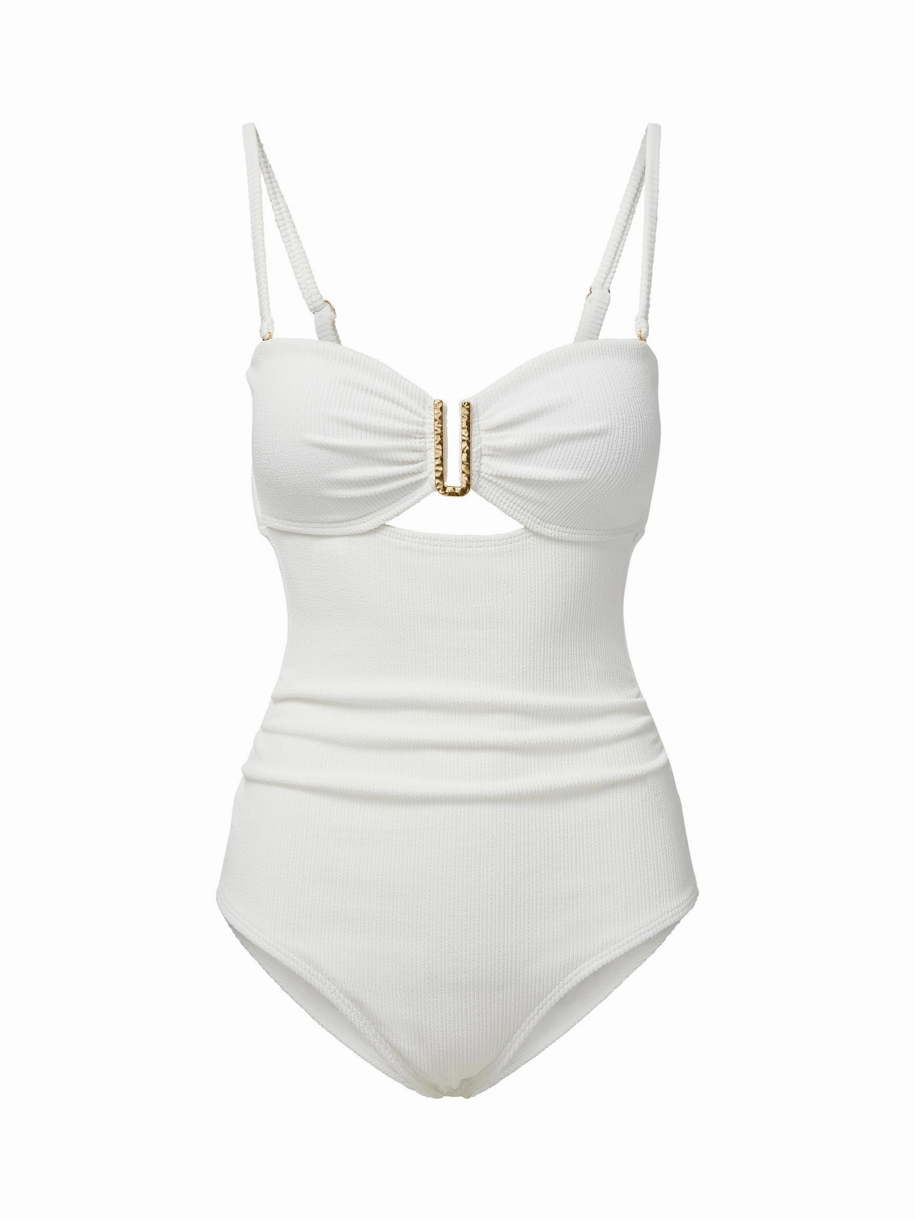 Lisa One Piece Ivory Texture Snag Free Fabrication