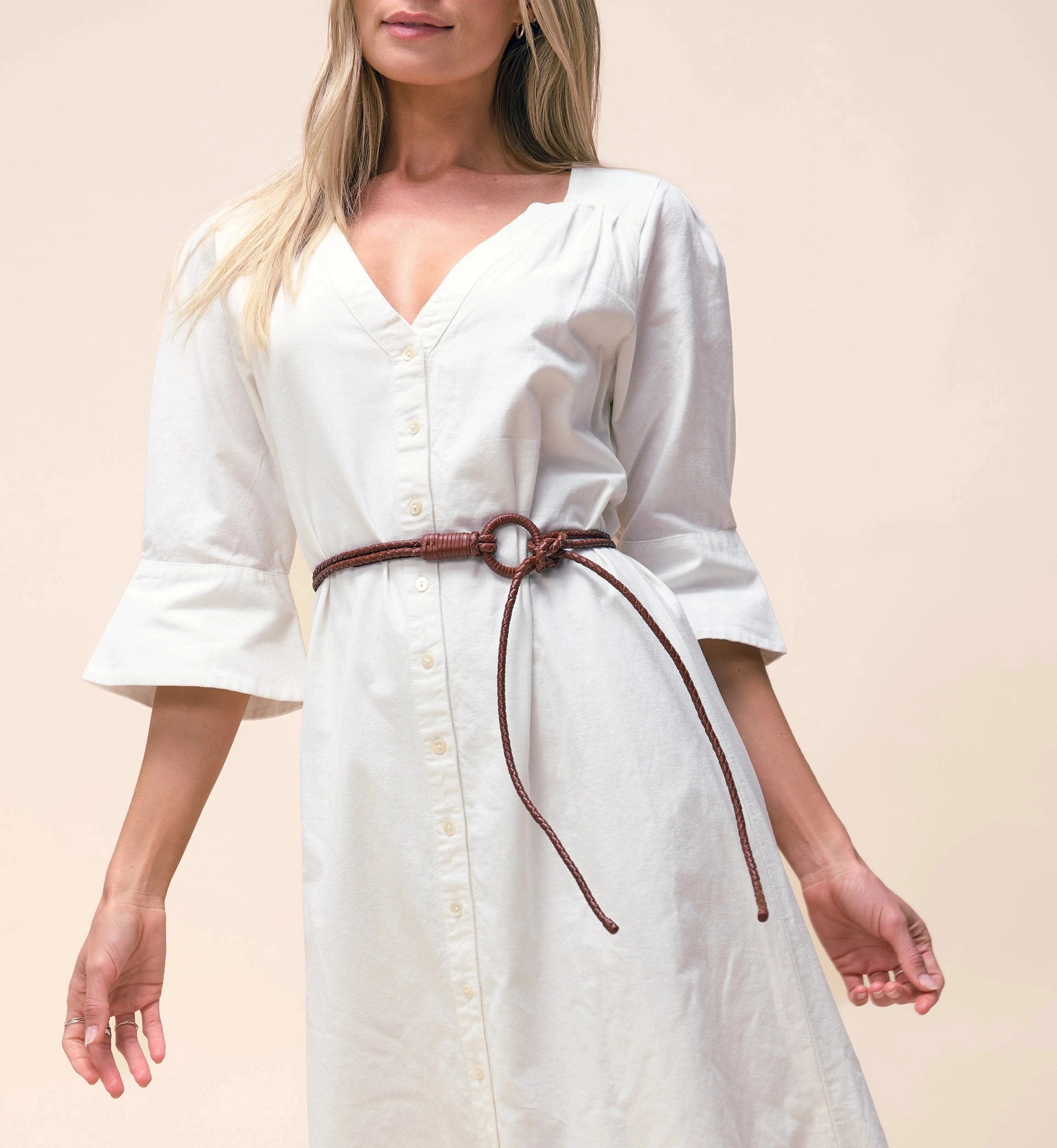 Bound Seam Finish Quick Dry Technology Loop Belt | Cognac