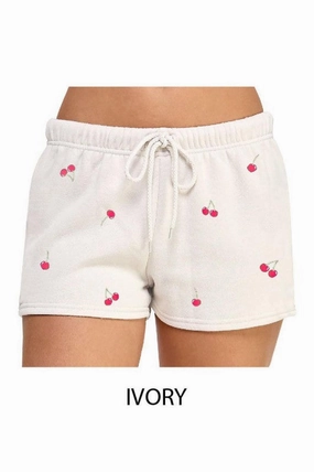 Preppy Style Evelyn Basic Fleece Cut-edge Shorts