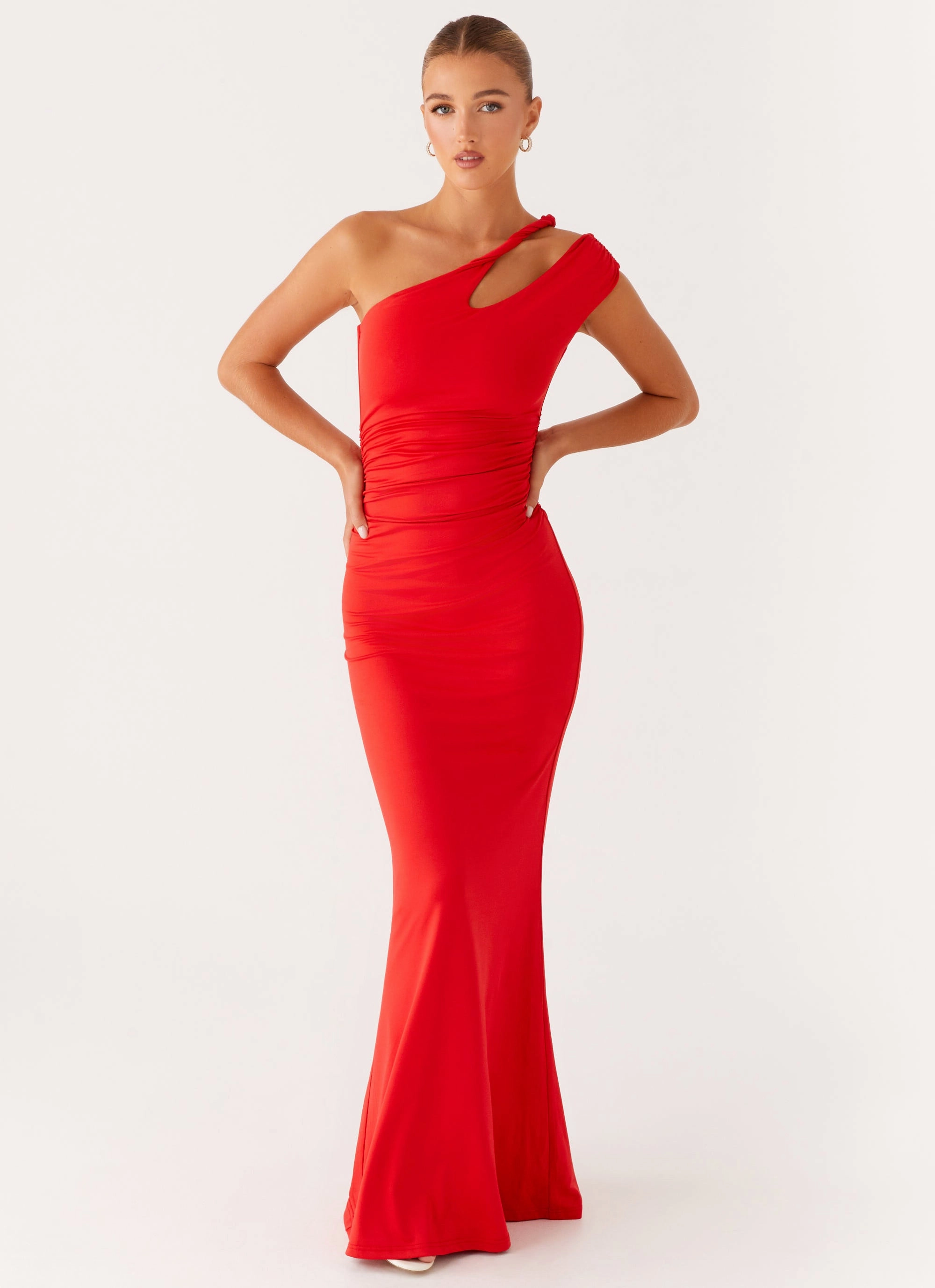 Lopez Maxi Dress - Tangerine Flattering Style Grace Flow