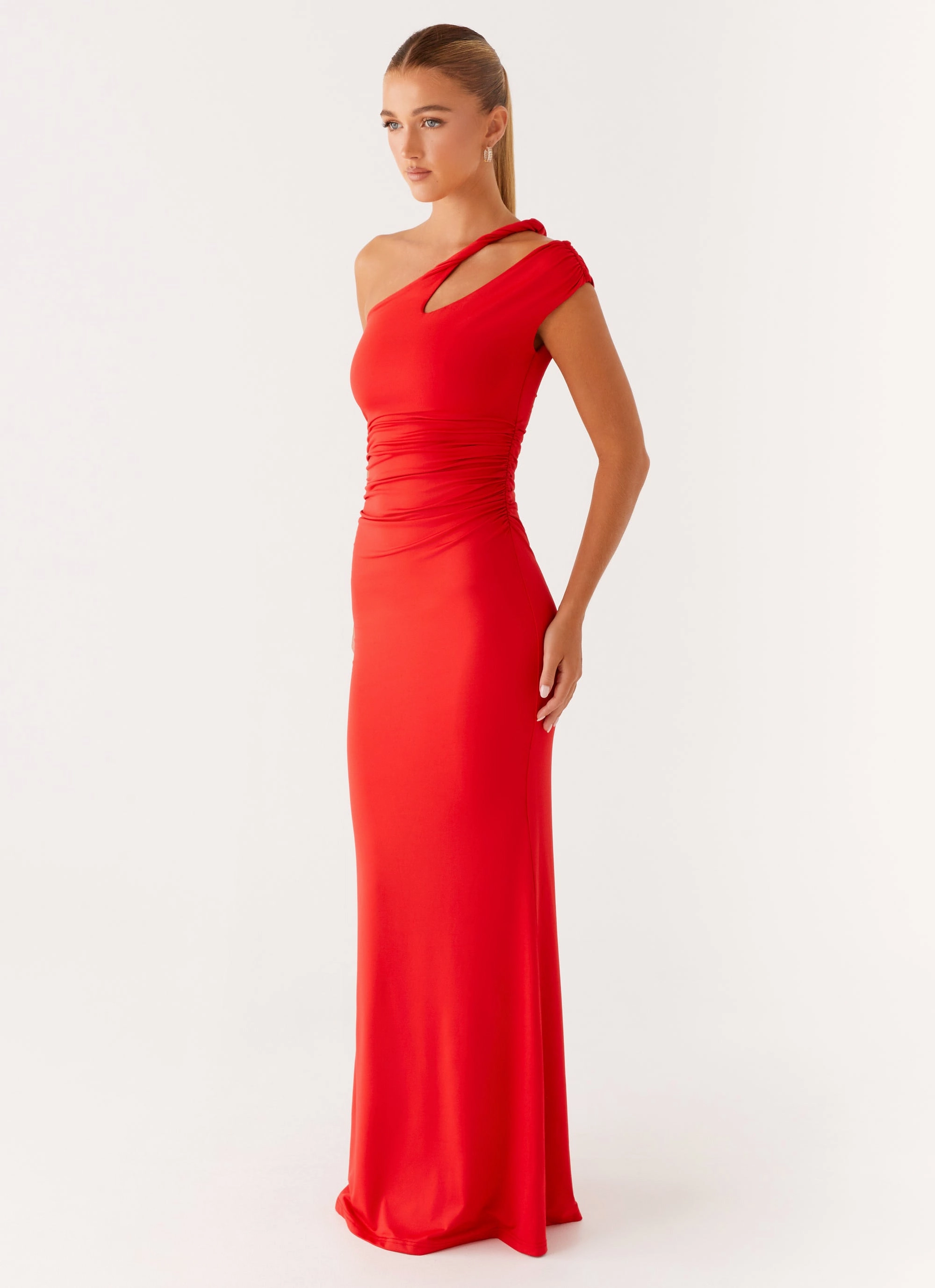 Lopez Maxi Dress - Tangerine Retro Vibes
