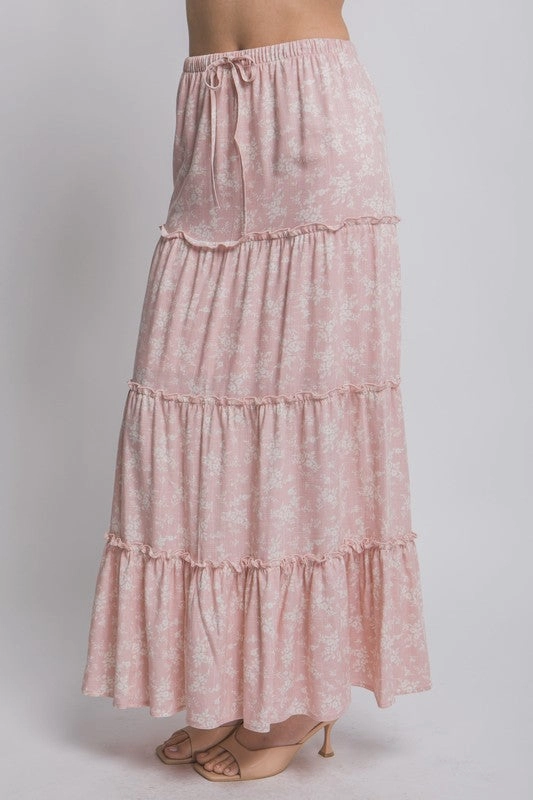 Lorelei Floral Printed Maxi Skirt Sporty Edge