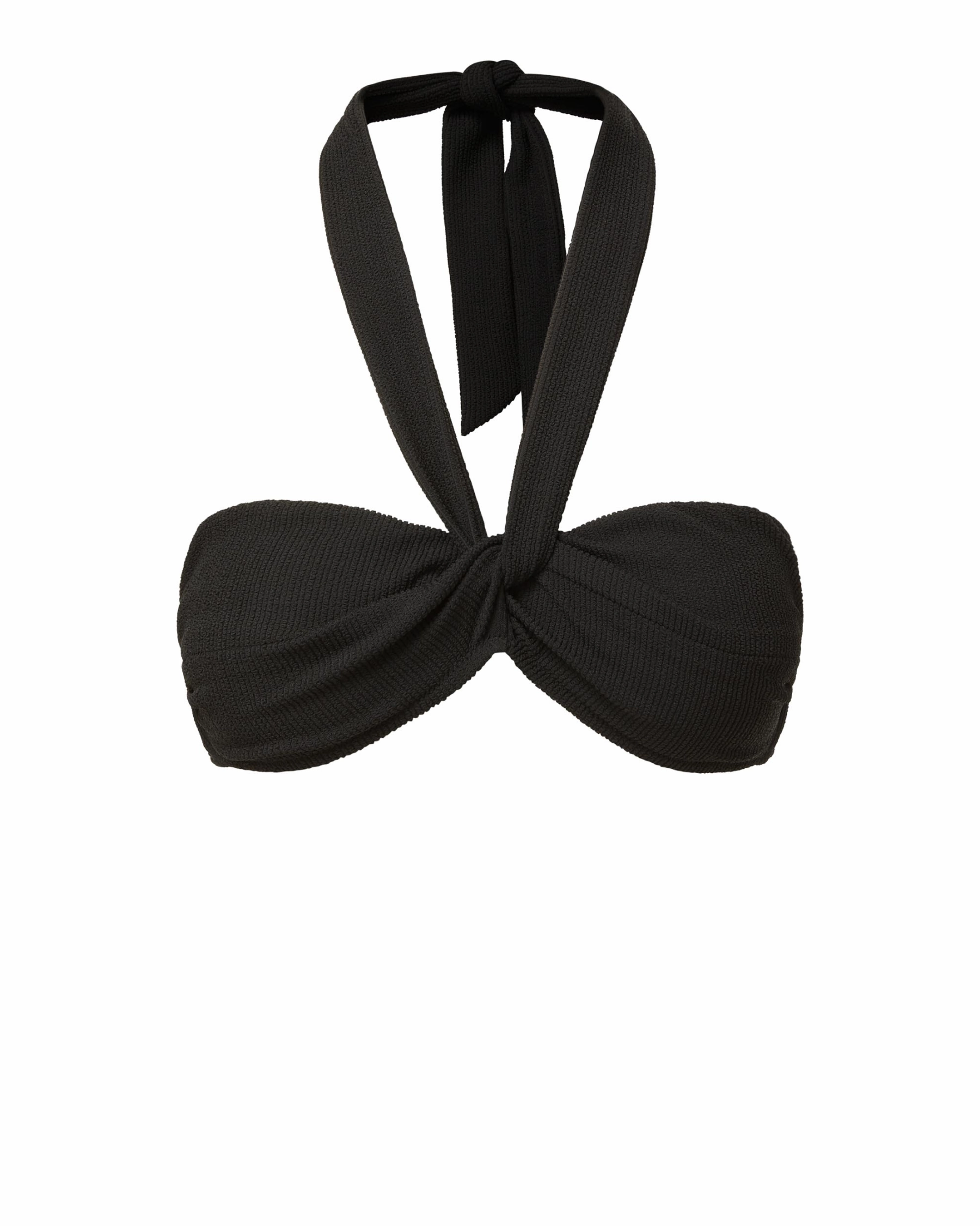 Comfortable fit Loryn Swim Top Black Texture