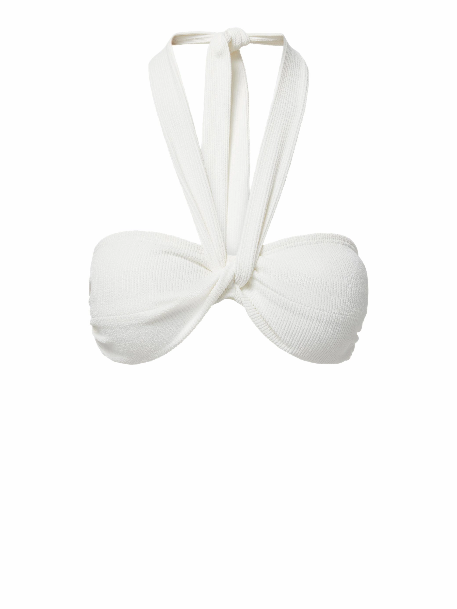 Loryn Swim Top Ivory Texture Odor control No-Ride-Up