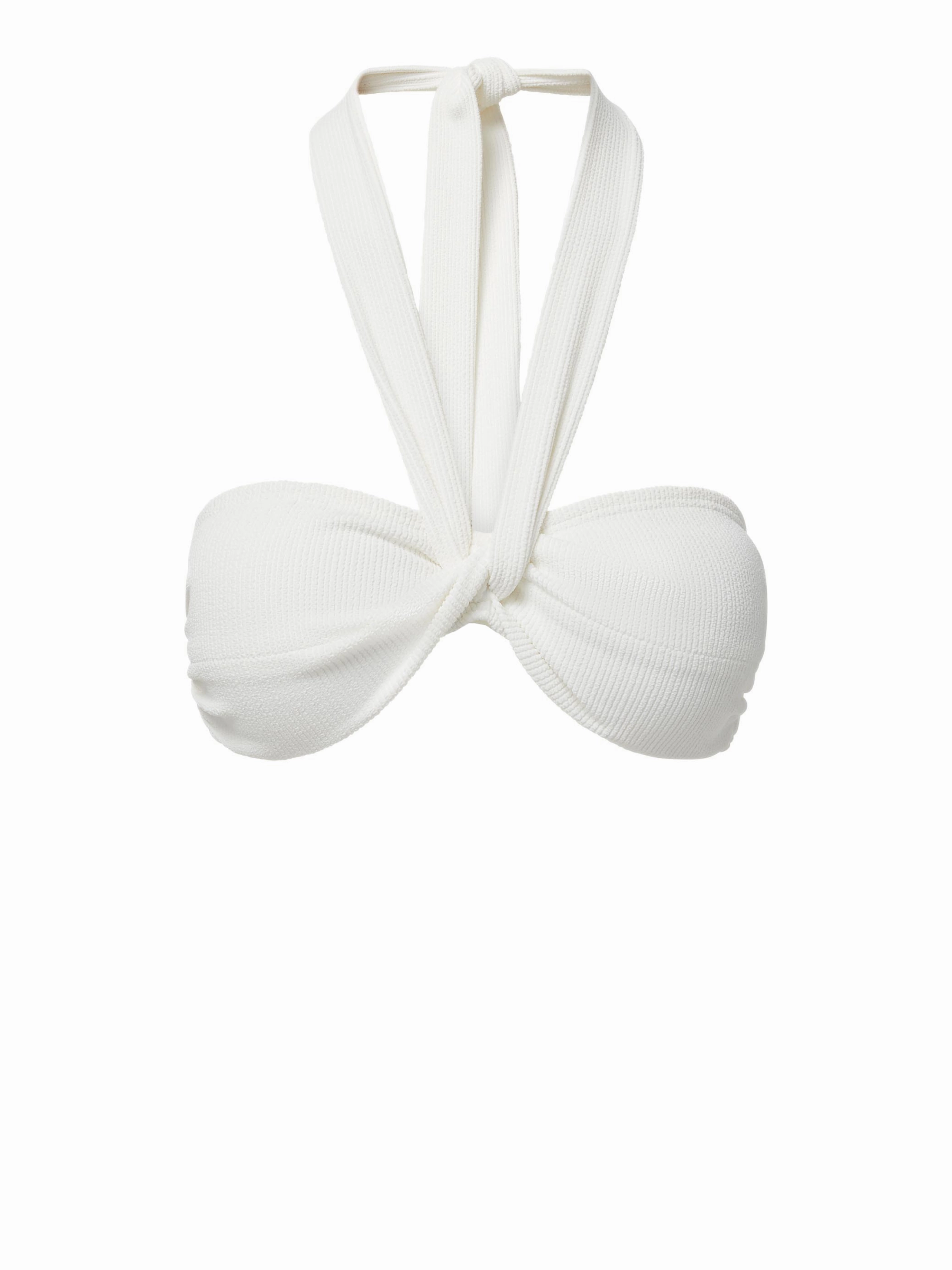 Loryn Swim Top Ivory Texture Sophisticated-Vibe