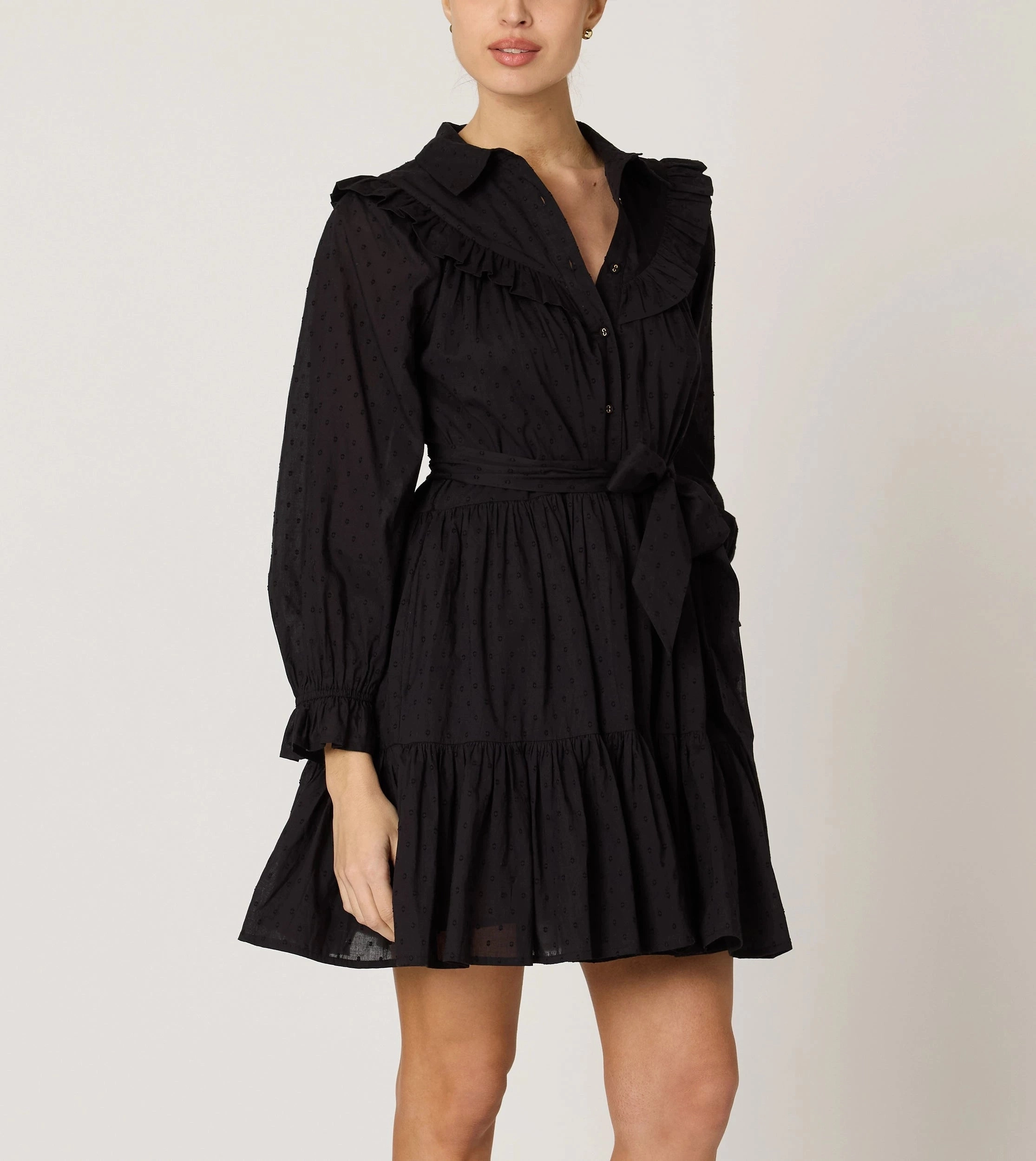 Fade Resistant Treatment Lotte Mini Dress | Black