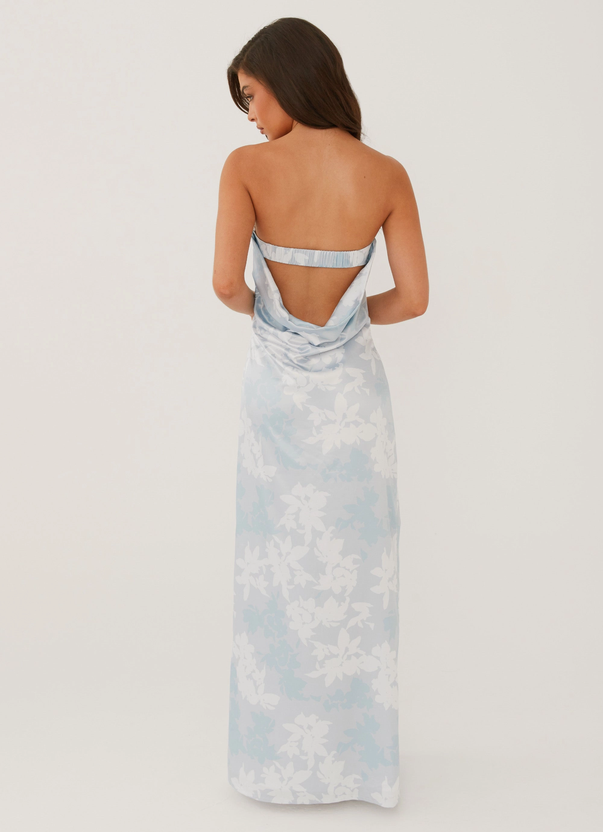 Cotton Skin Love Me More Maxi Dress - Blue Blossom