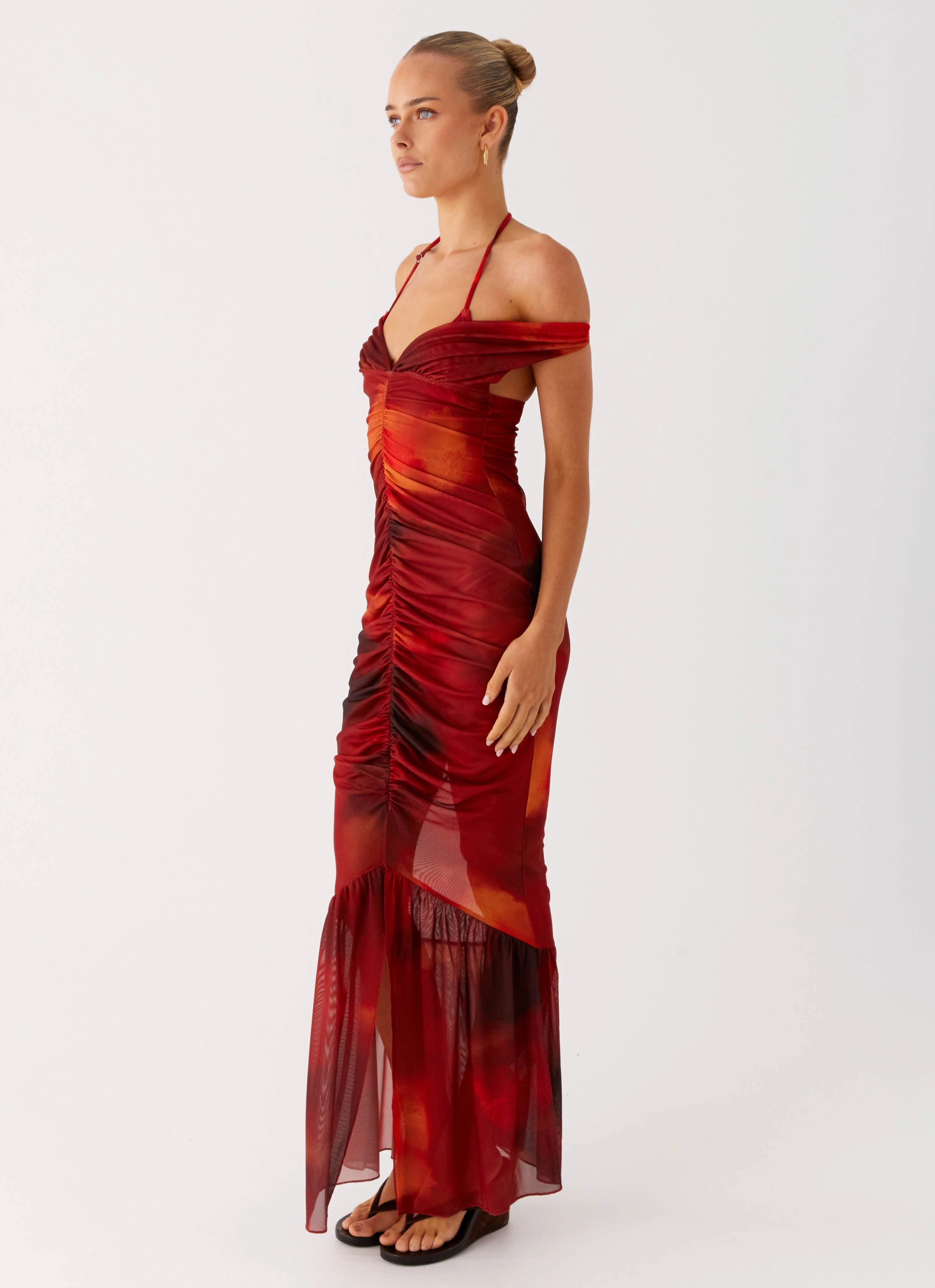Soft Air Love Me Not Maxi Dress - Scarlet Blur