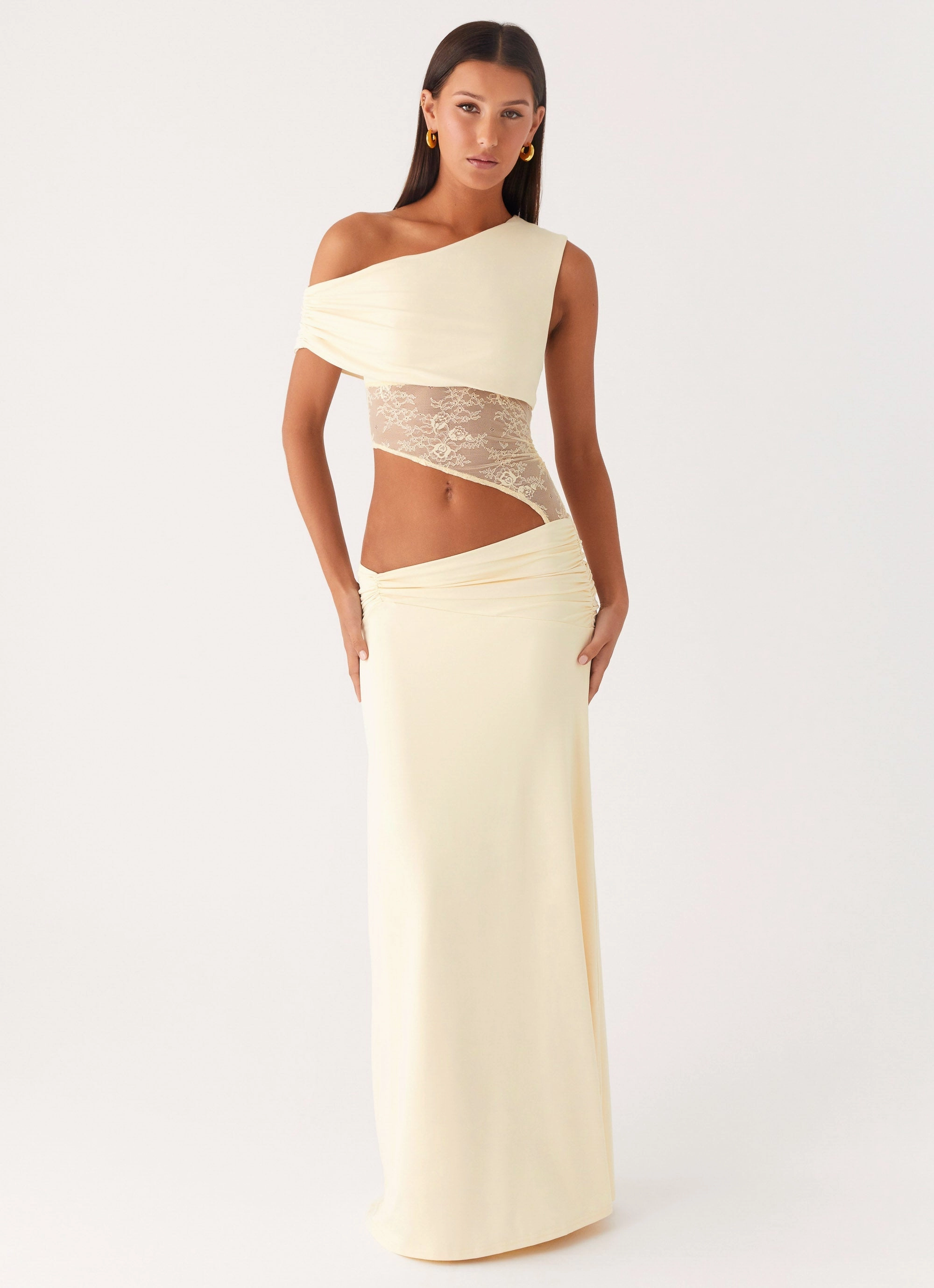 Love Motion Maxi Dress - Lemon Simple yet sophisticated gown Tailored Wear
