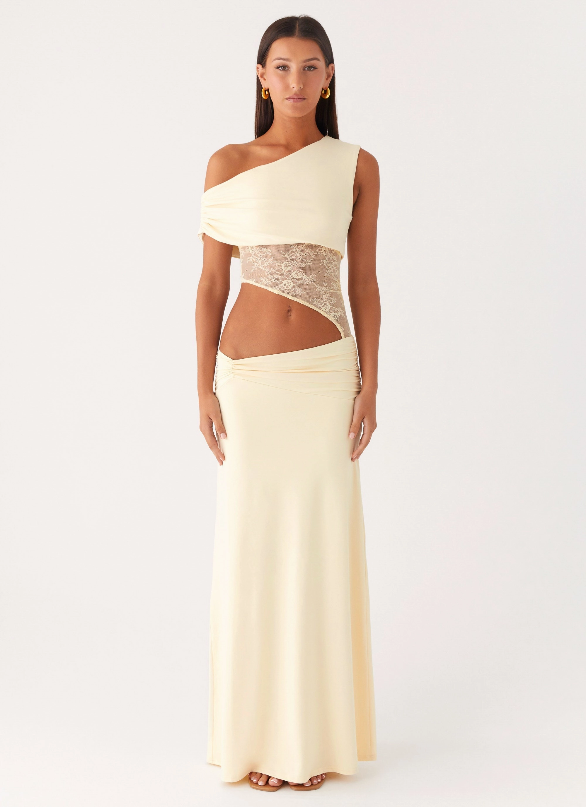 Love Motion Maxi Dress - Lemon Smooth Look Everyday Flow