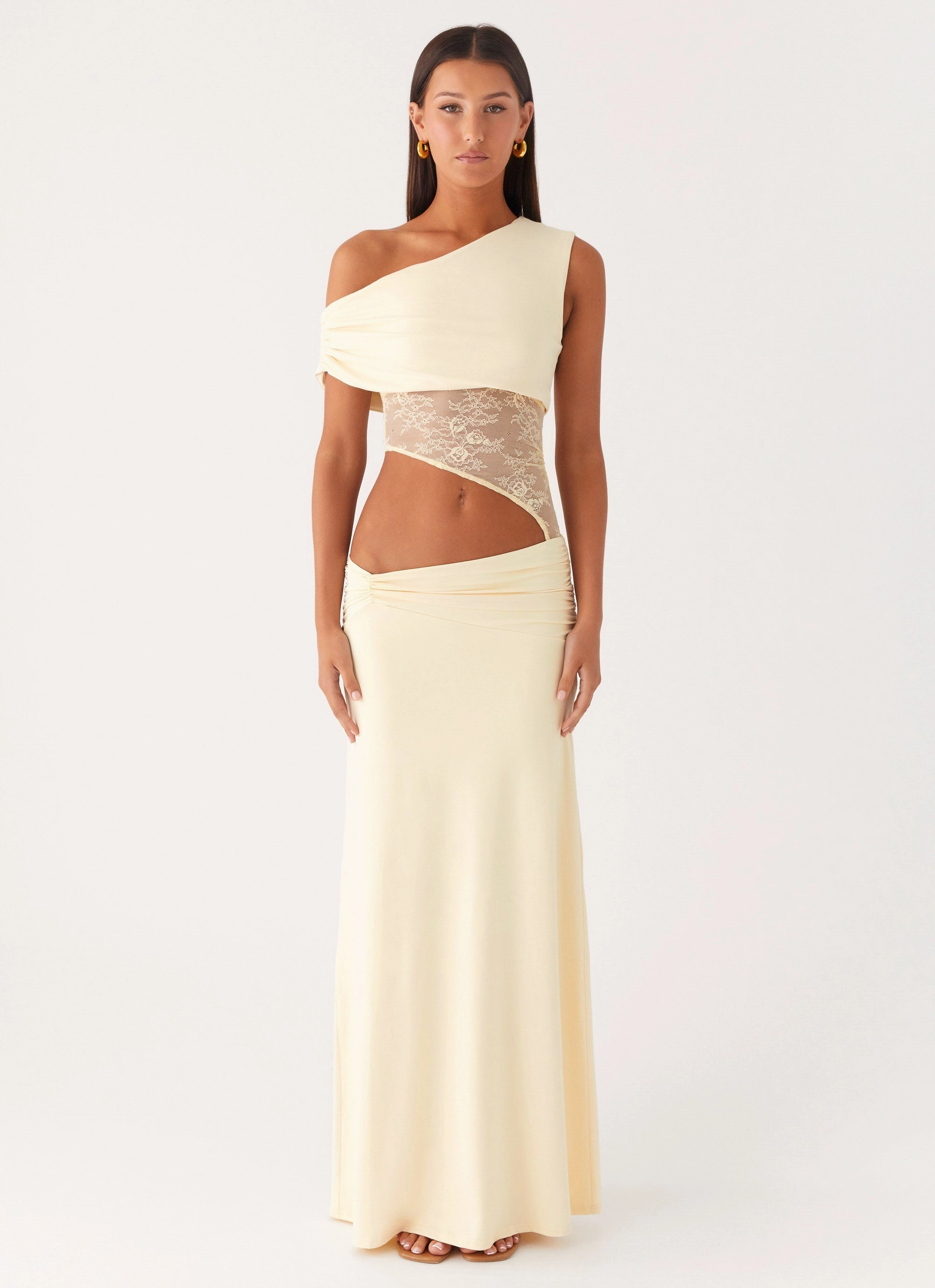 Basic essential Love Motion Maxi Dress - Lemon