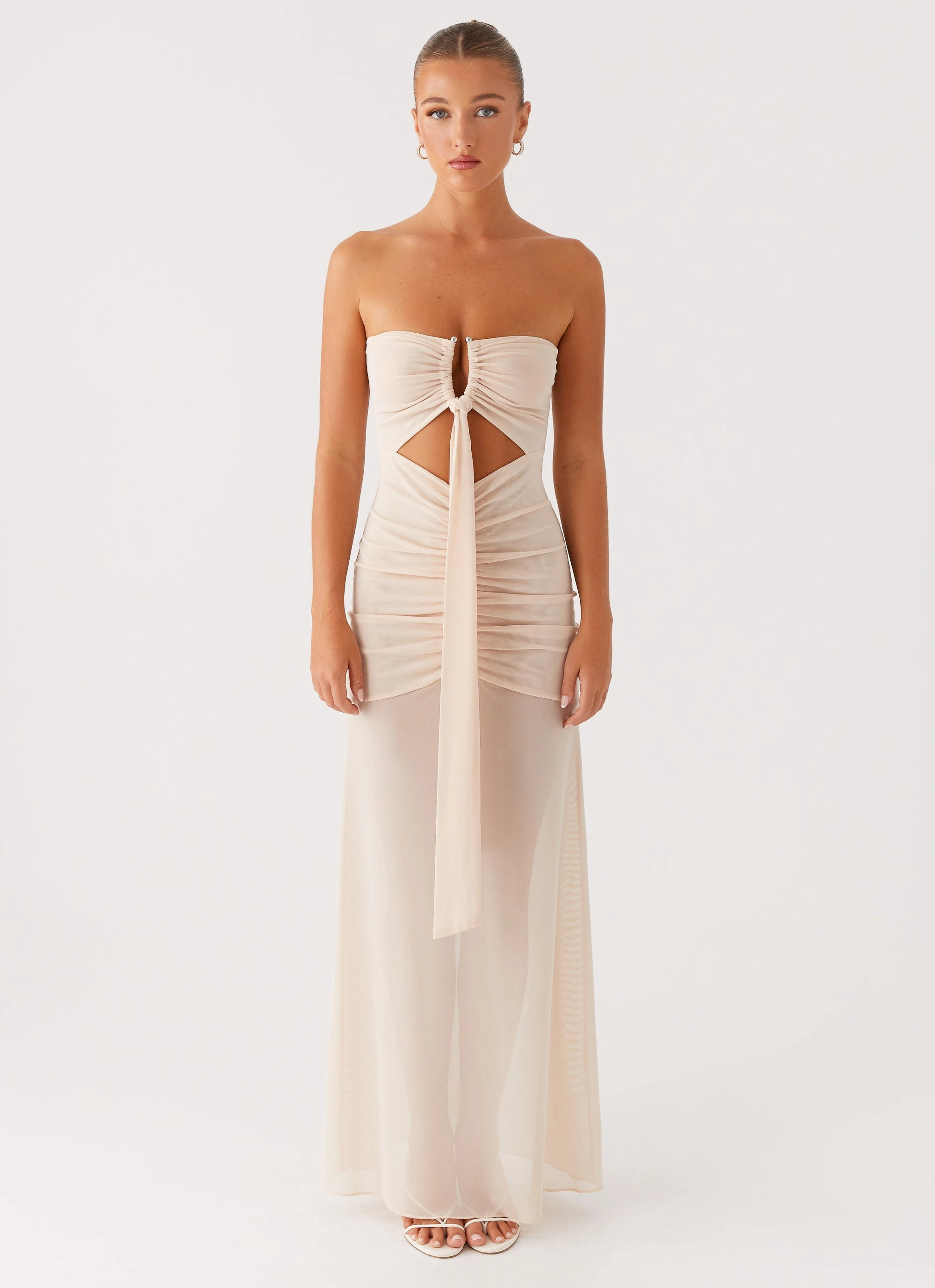 Lovie Maxi Dress - Beige Versatile and Comfortable