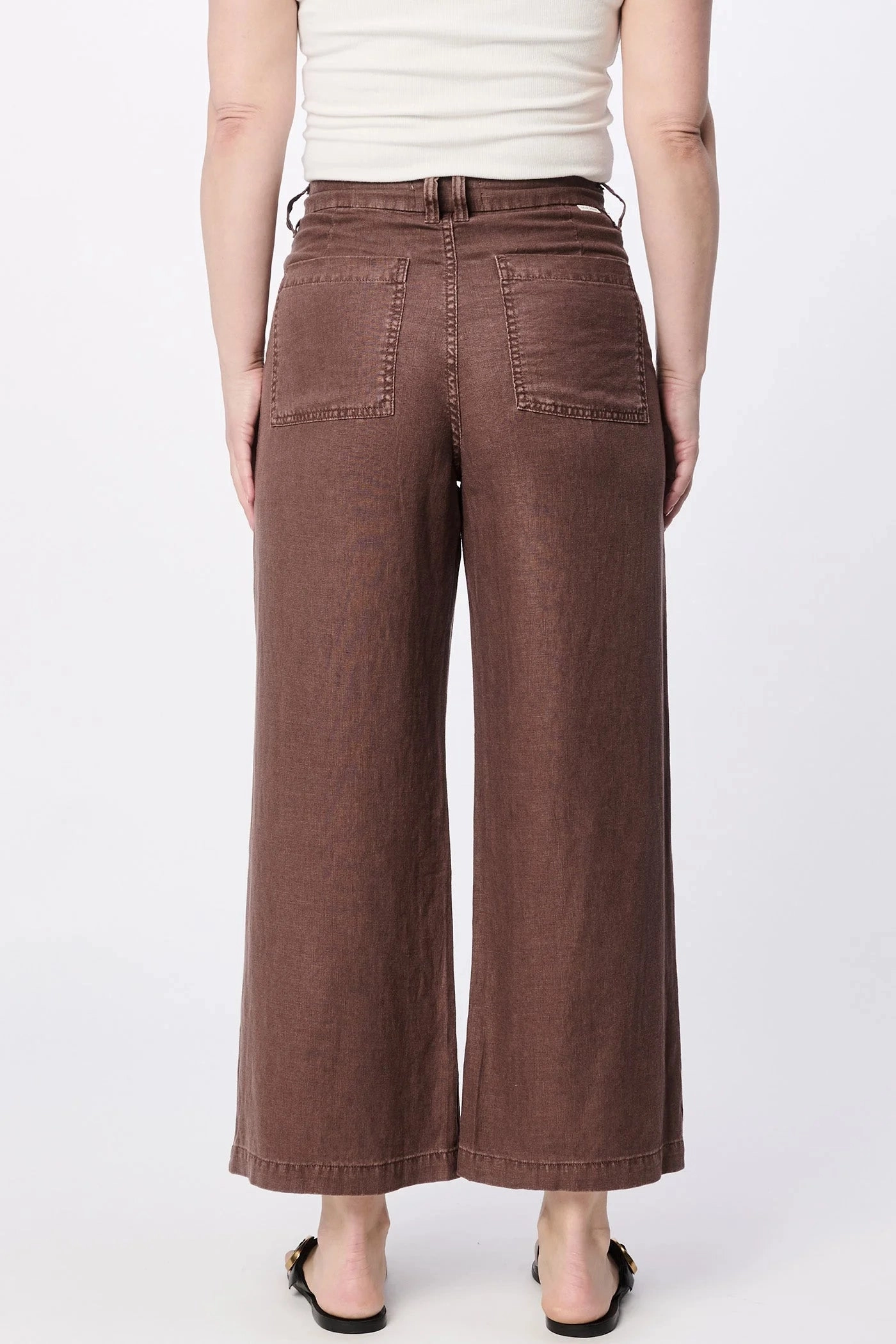 Audrey Wide Leg Pants - Cappuccino SeamlessPocketDesign Layered Comfort