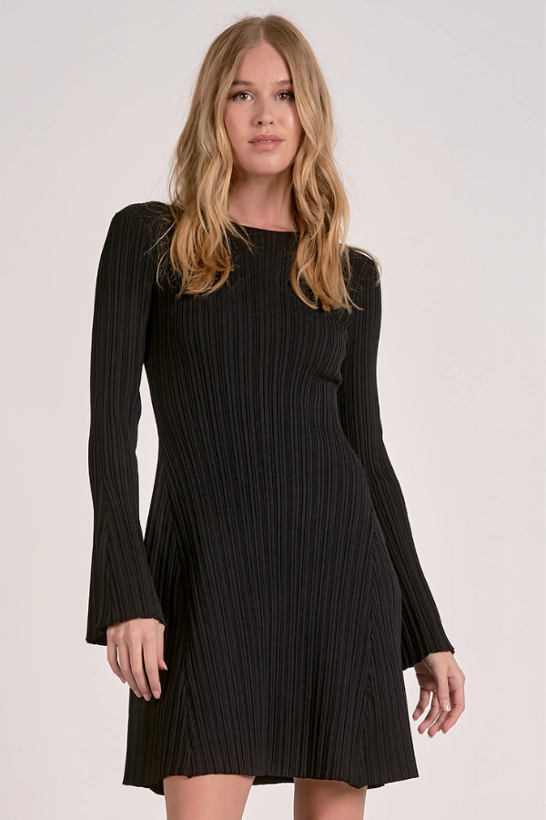 Mini Ribbed Sweater Dress SoftKnit