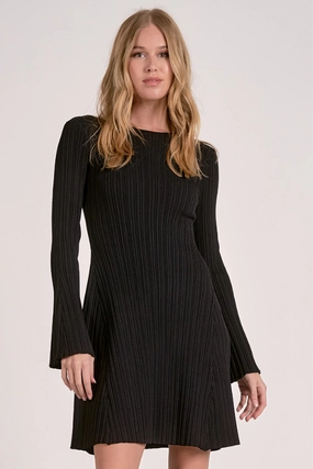 Mini Ribbed Sweater Dress Seasonal piece Layering Knit