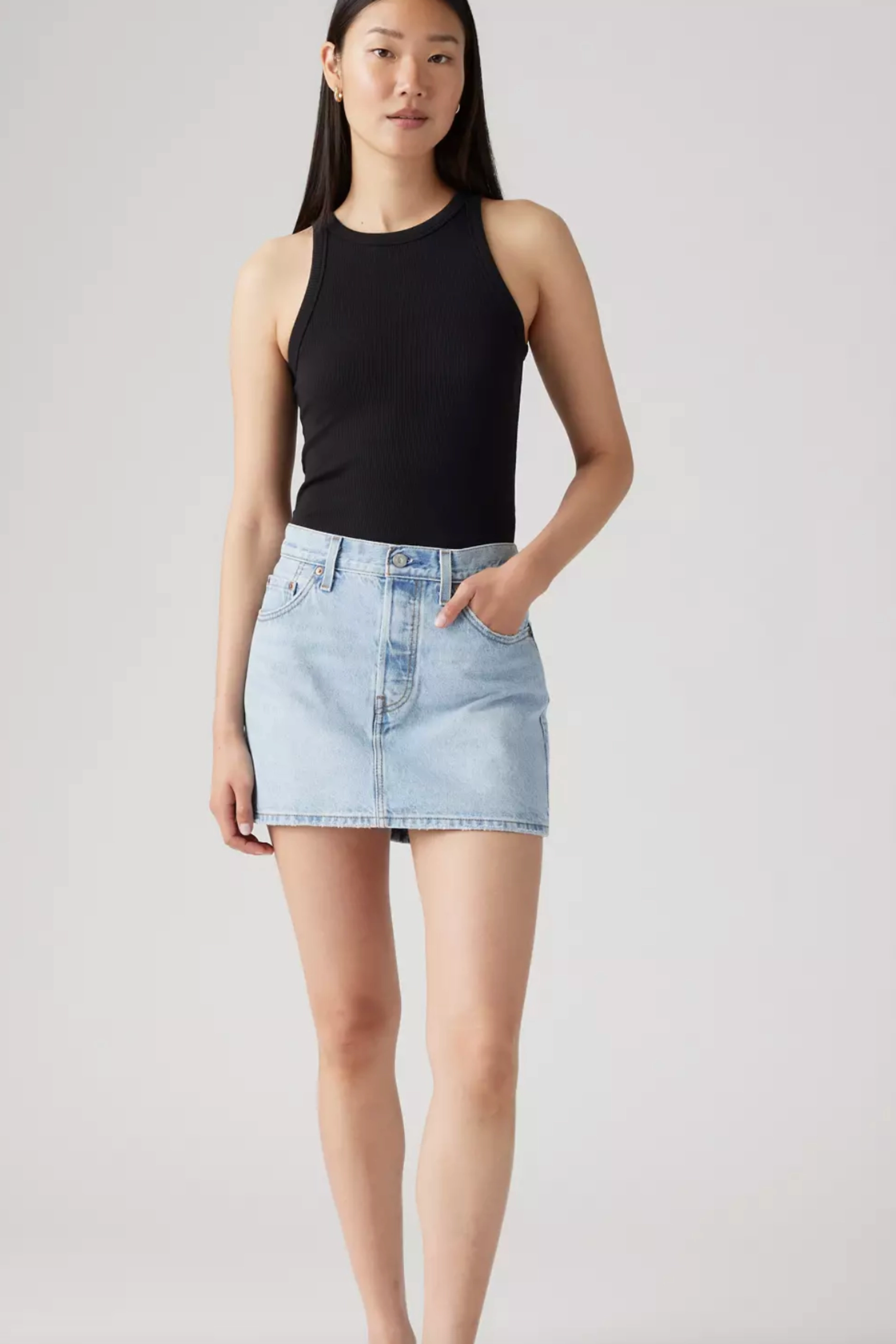 standard fit Sporty Cardigan Levi's Icon Mini Denim Skirt