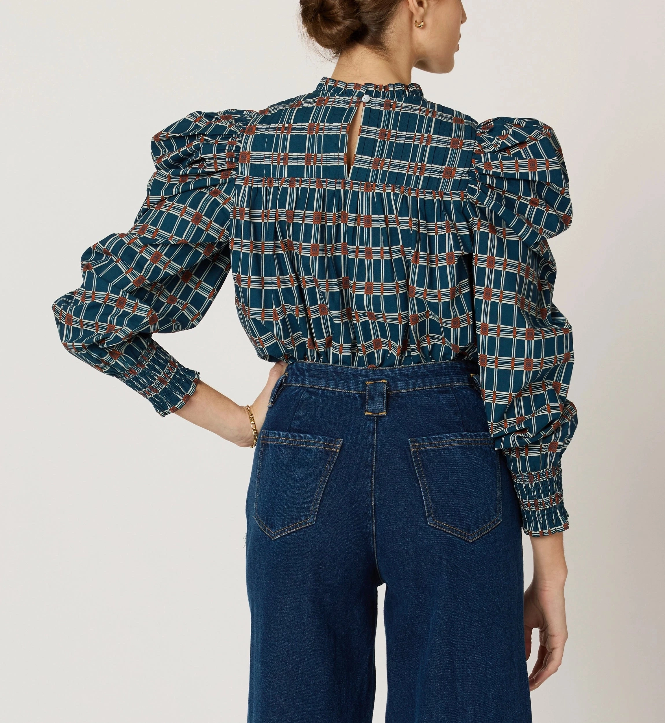 Irina Blouse | Santo Stripe HighDensity Weave