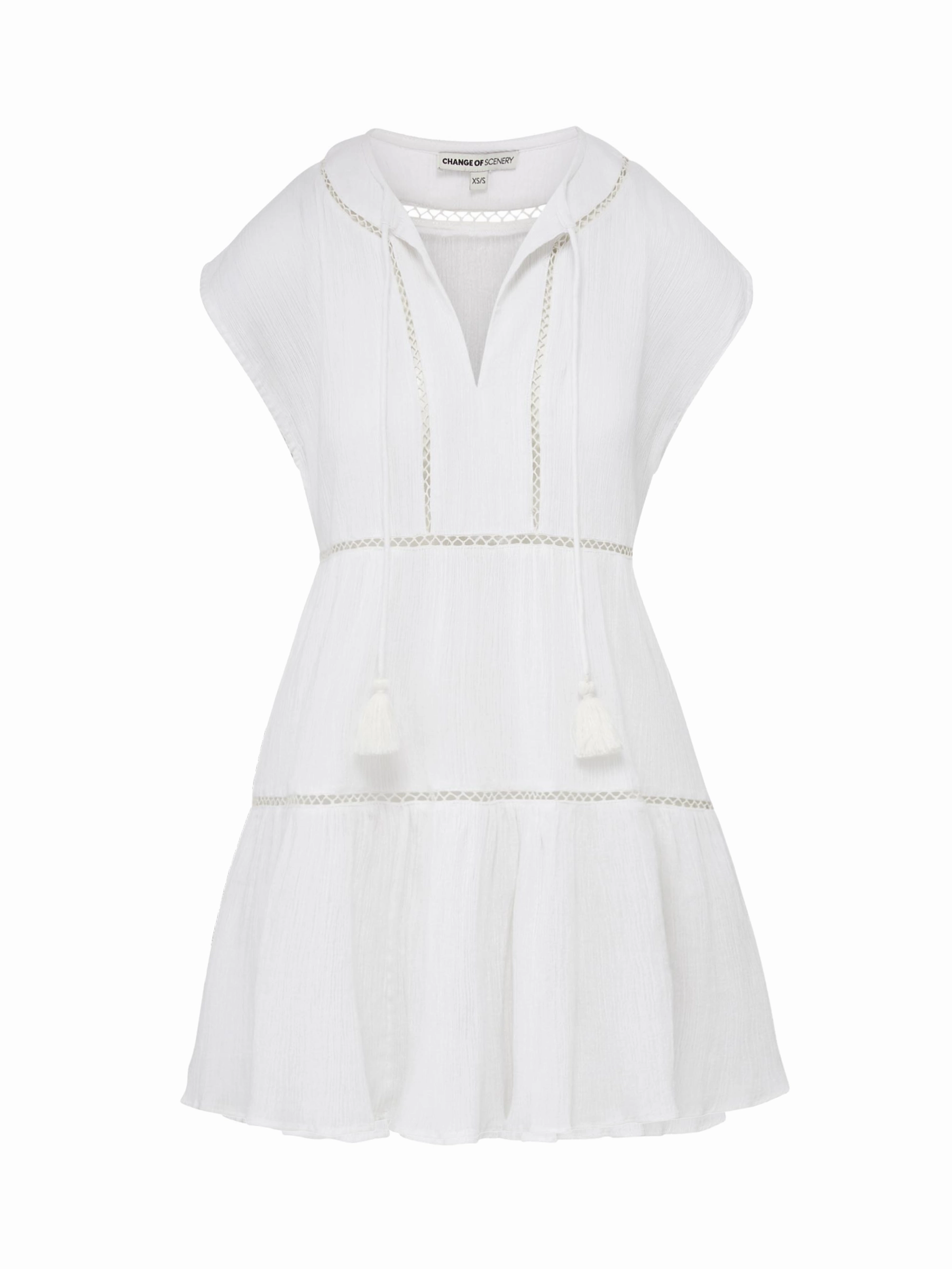 Gari Dress Fresh White Fashionable Cut
