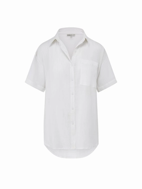 Sporty Top UVProtection Michelle Shirt In Fresh White