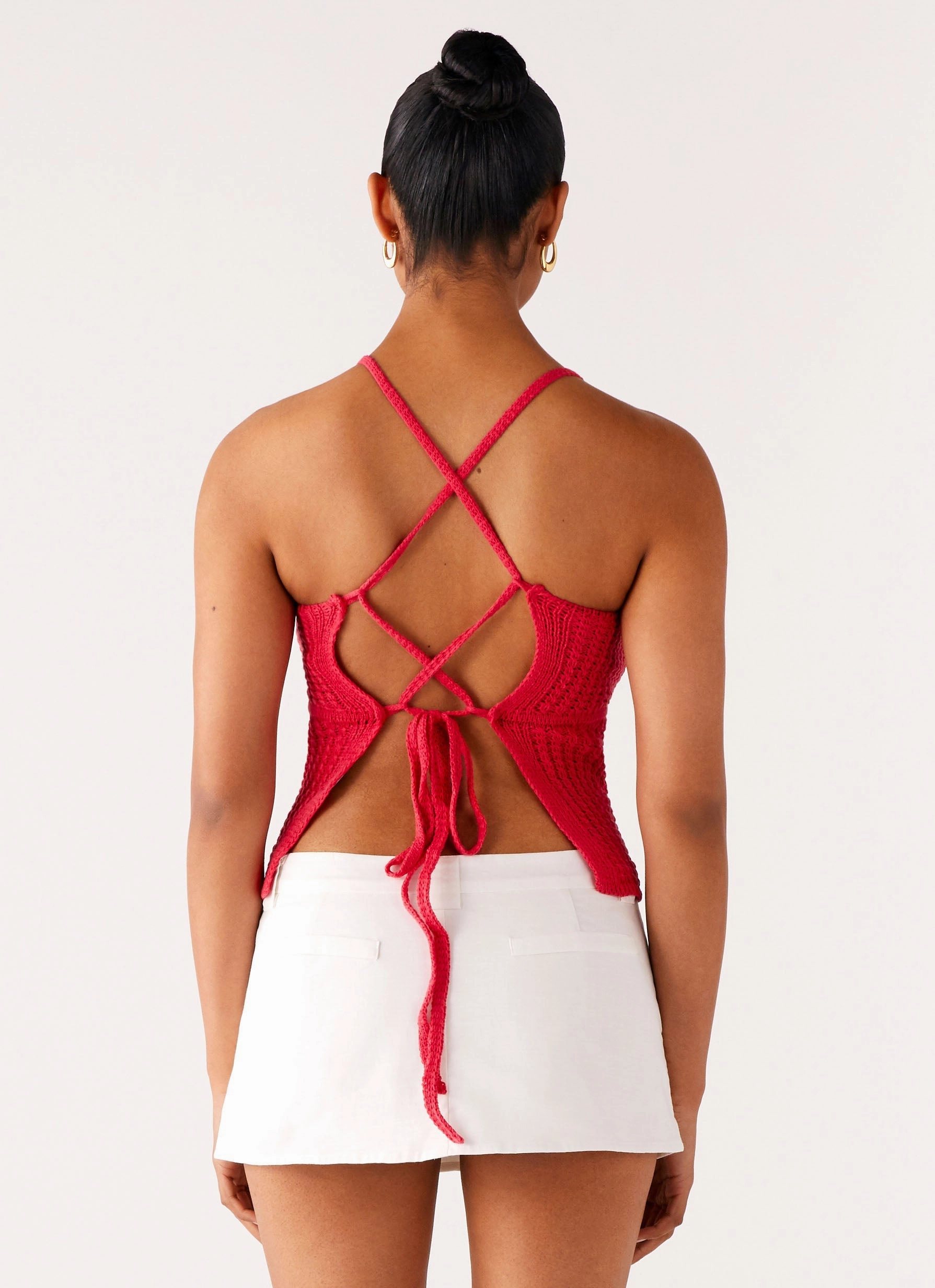 Tiare Crochet Top - Fuchsia ReinforcedEdges Fashionable Style