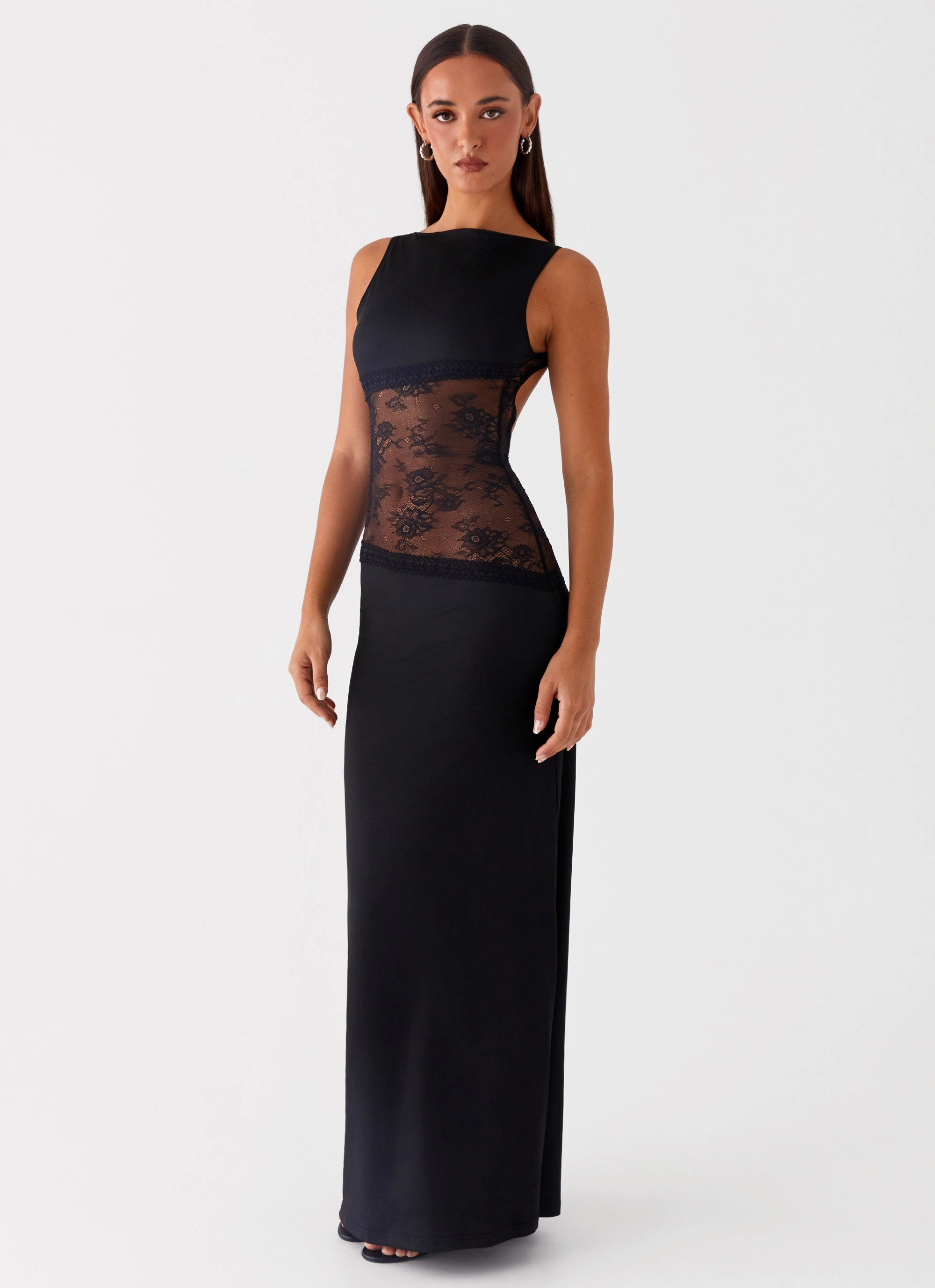 Lucinda Maxi Dress - Black Family Glow