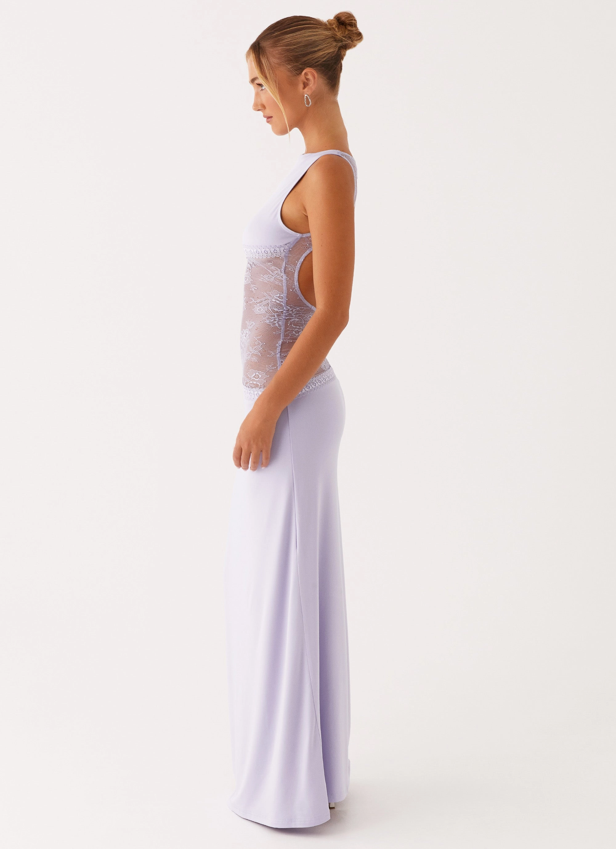 Cotton Skin Evening Classic Lucinda Maxi Dress - Lilac