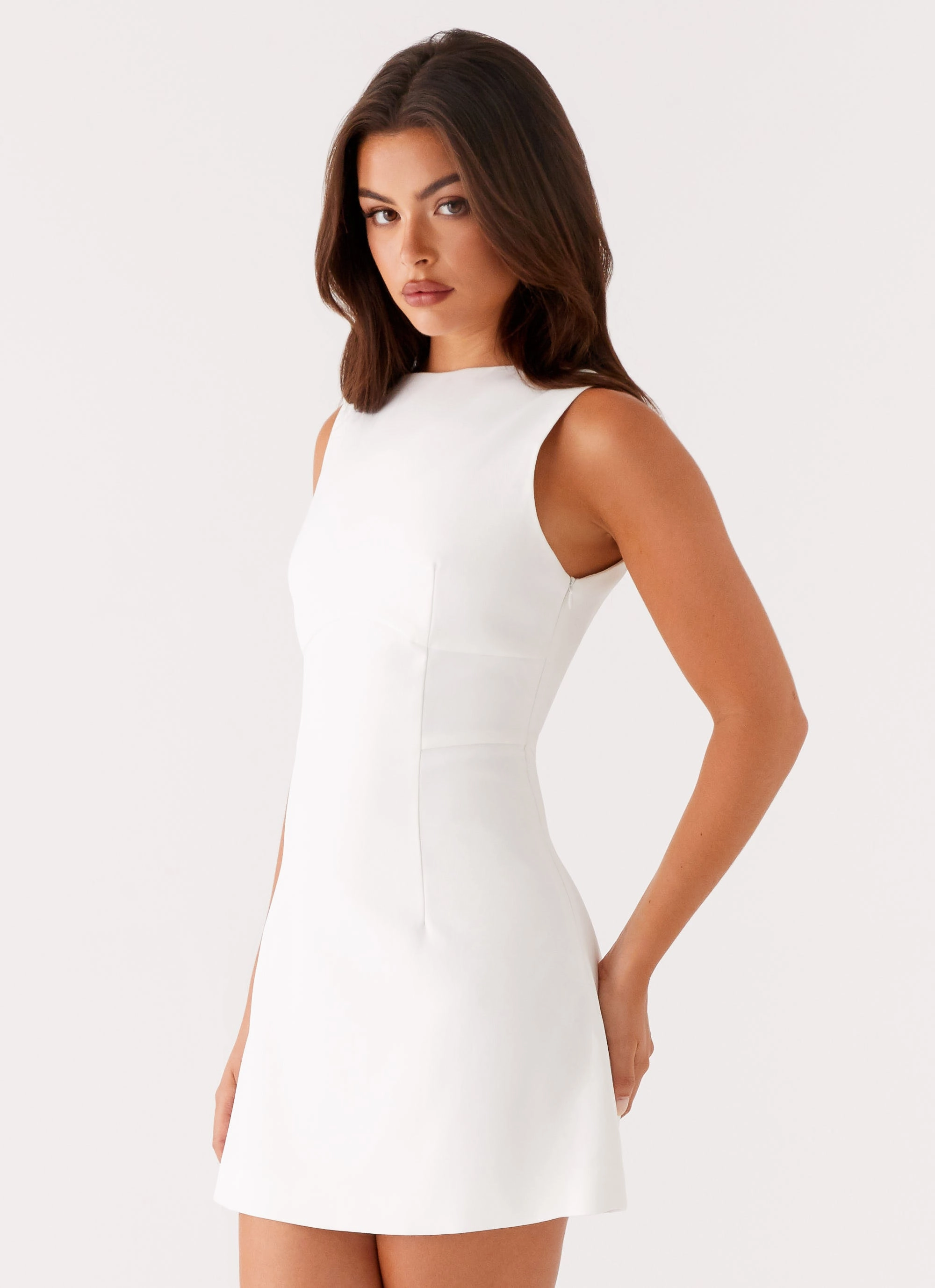 Happy Glow Lulita Mini Dress - White