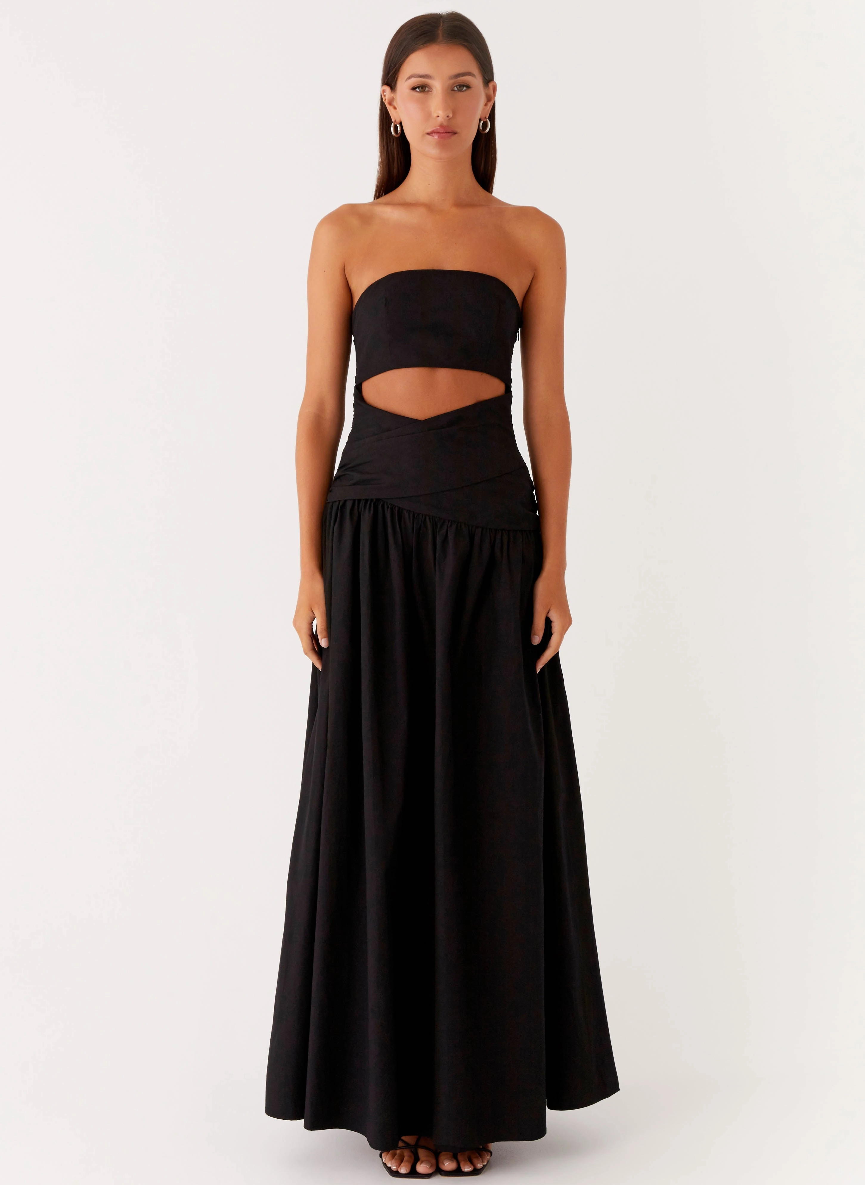 Lumen Maxi Dress - Black Clean Touch