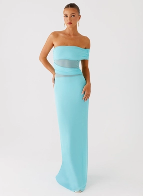 Noble Glow Lumi Maxi Dress - Turquoise